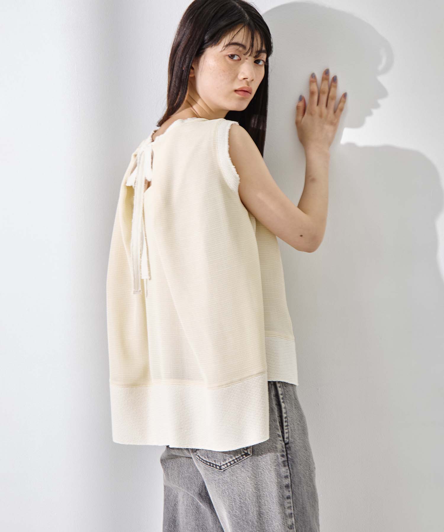 Sleeveless Washable Mesh Blouse 