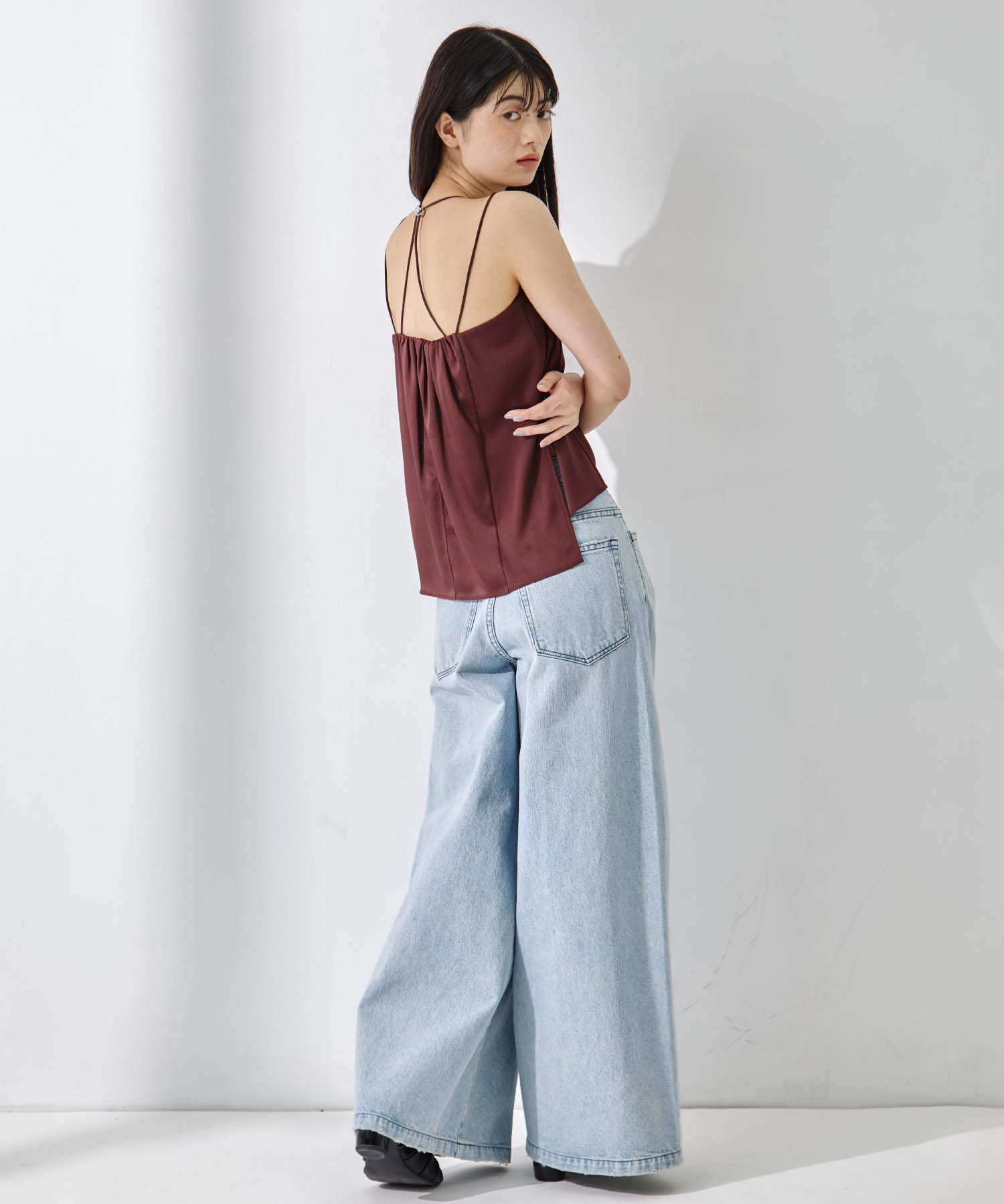 Stretch Satin Padded Camisole 