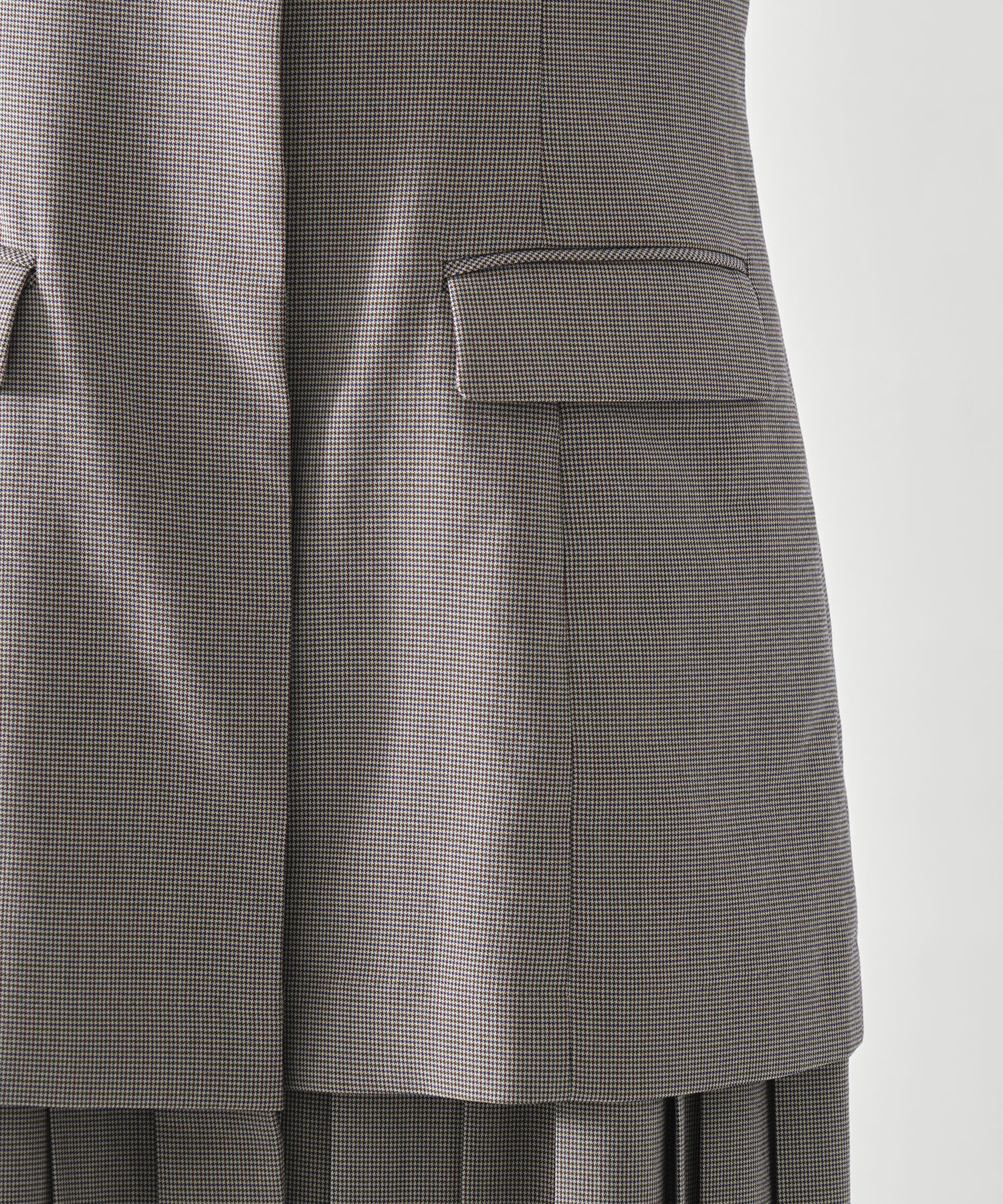 PLEATED SKIRT DOCKING SUIT DRESS AMERI