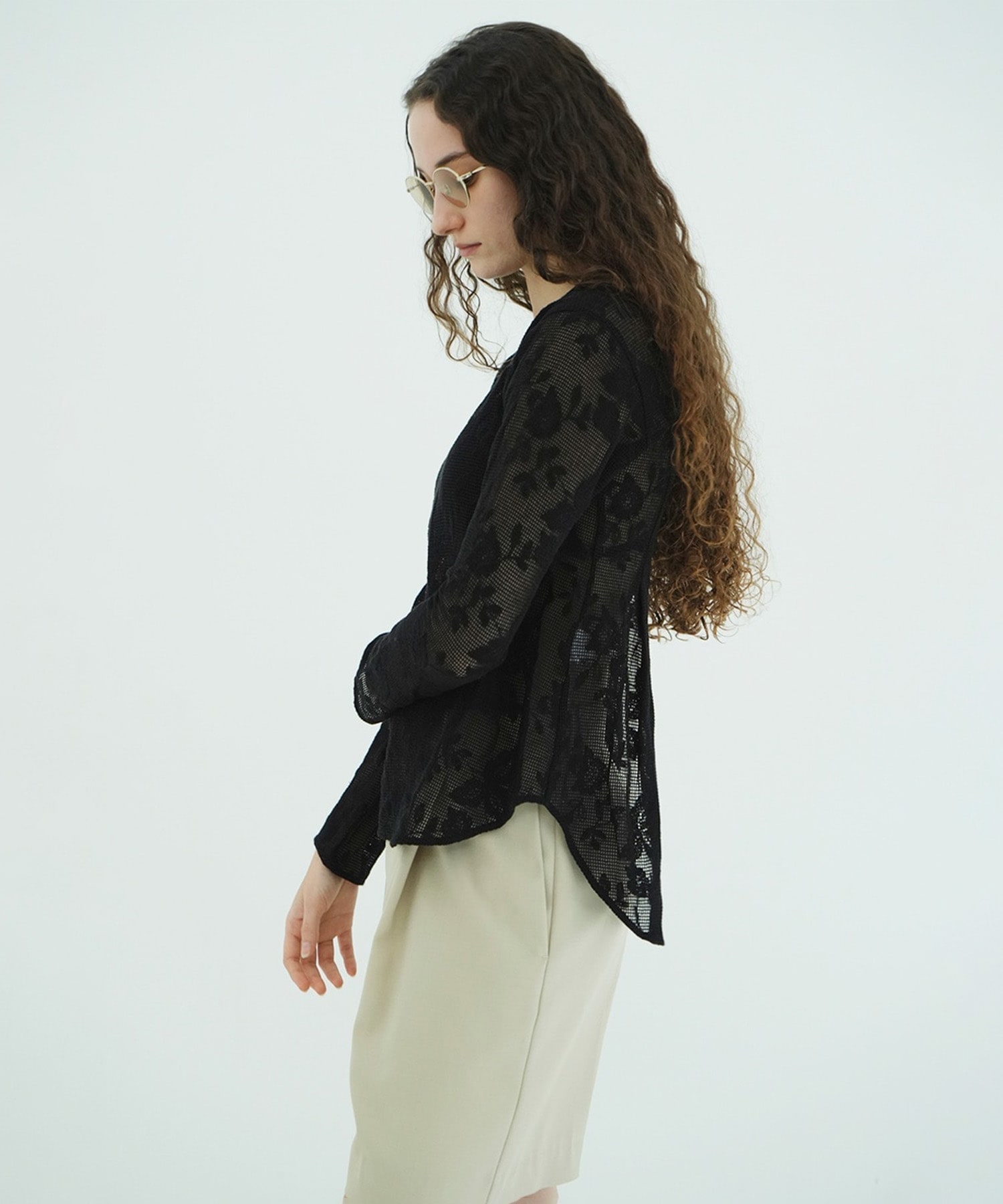 BACK DESIGN FLOWER LACE TOPS CLANE