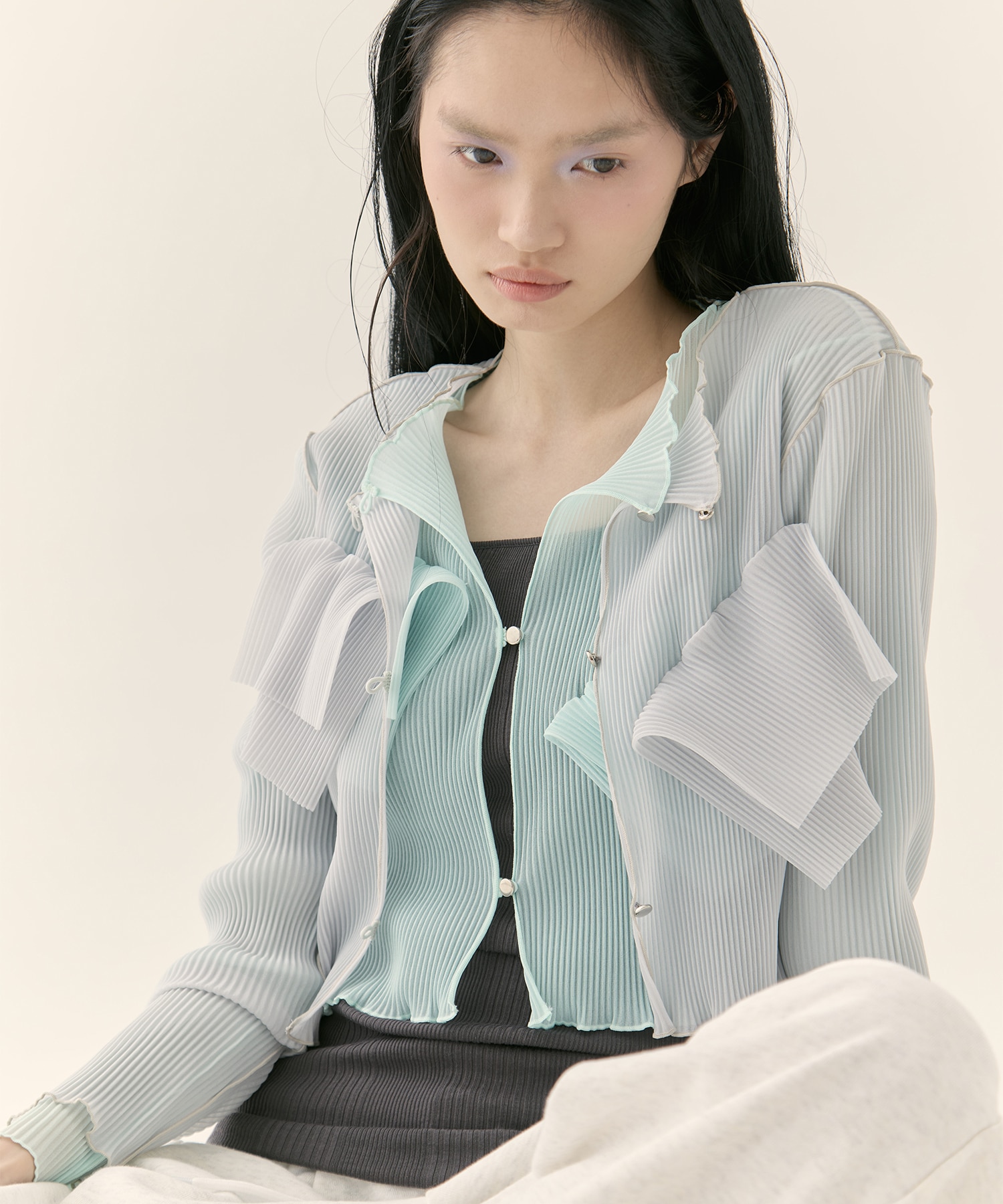 別注 SHEER CARDIGAN kotohayokozawa