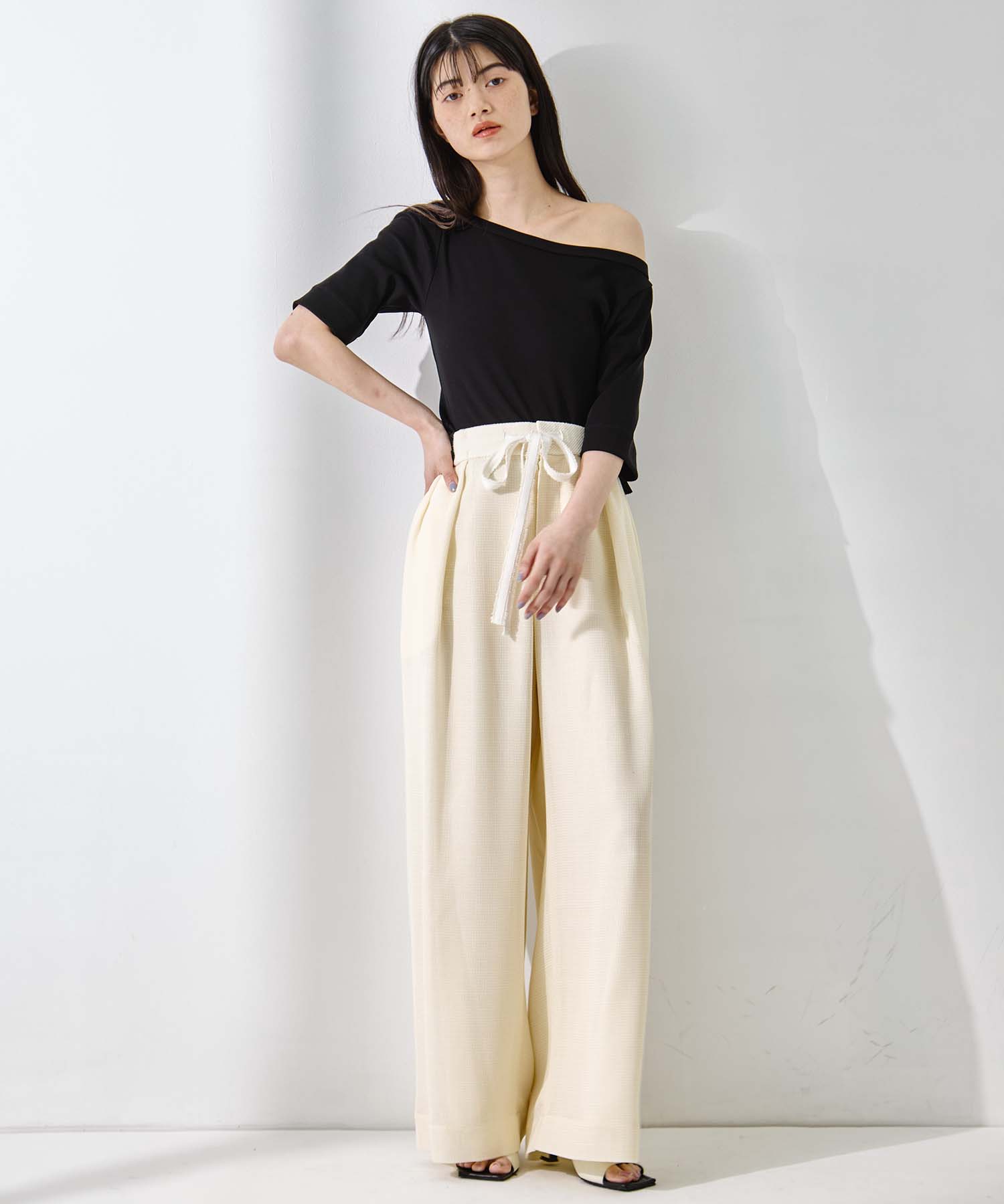 Luxury Cotton Boat Neck Tee 