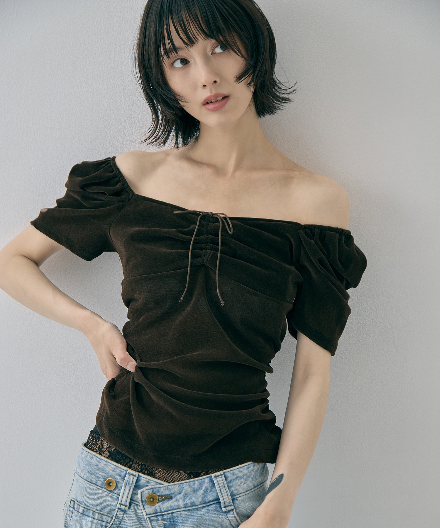 別注 VELOUR TEE FETICO