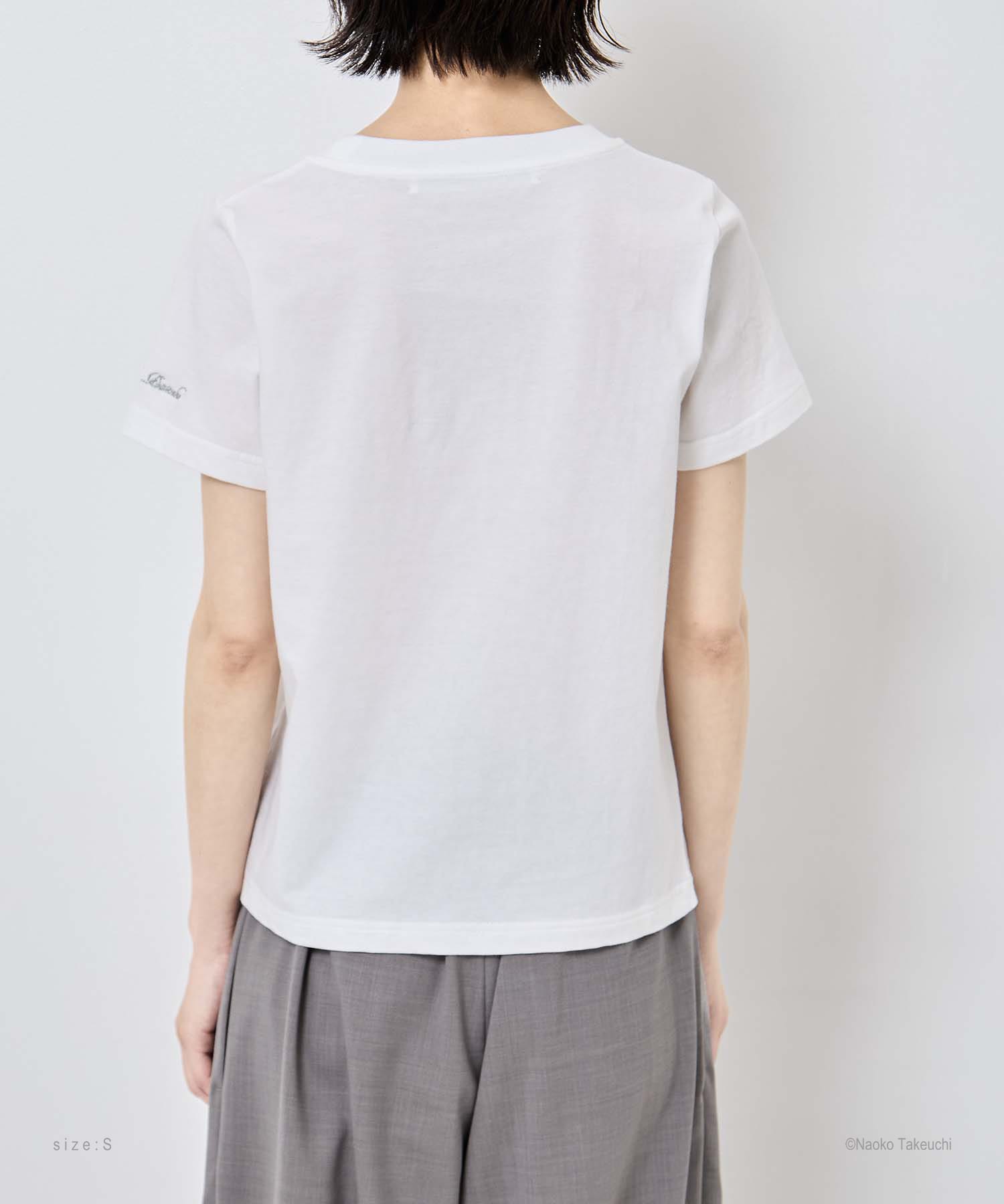 Cosmic Heart Compact T-shirt(S WHITE): tanakadaisuke: WOMENS