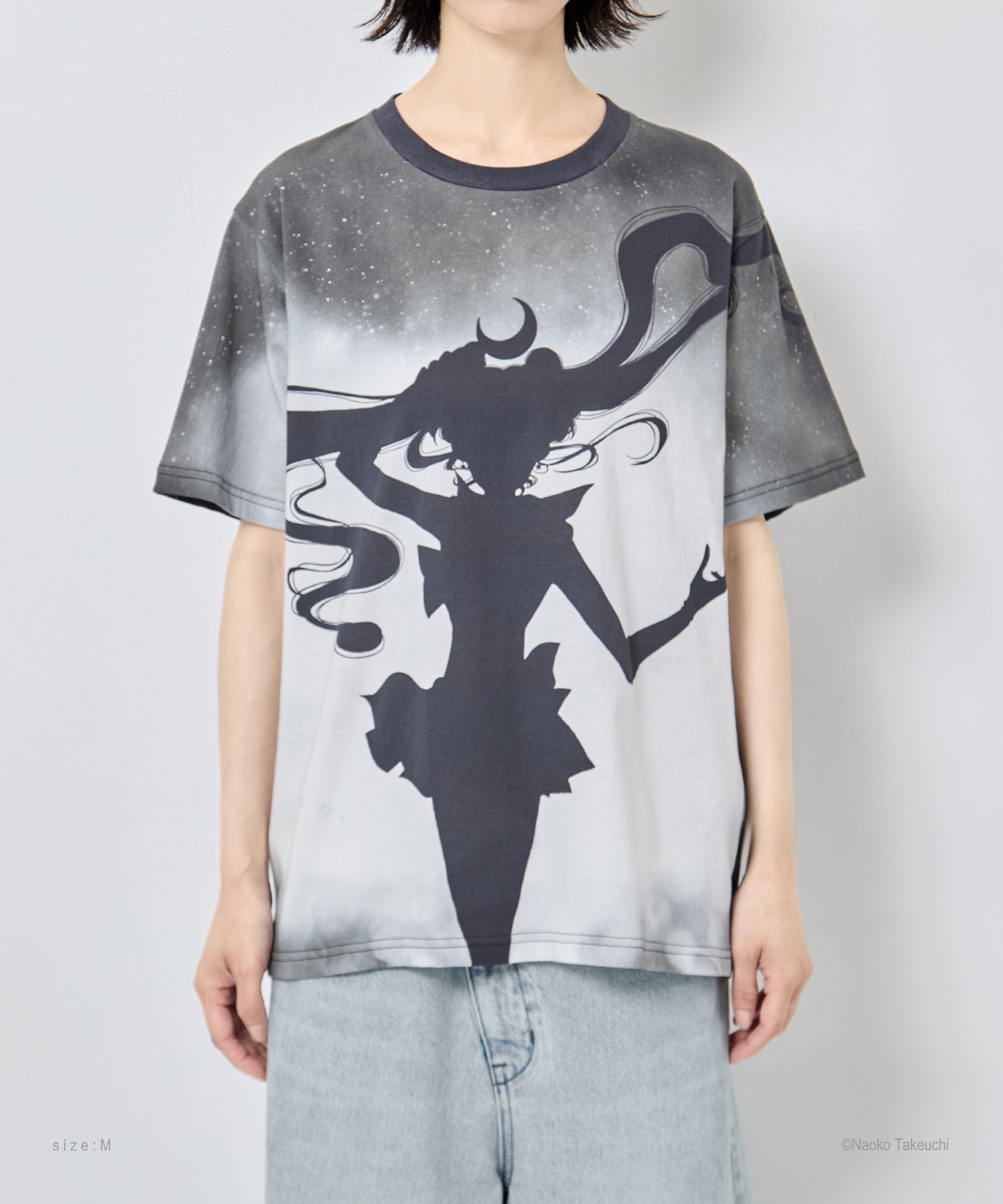 Sailor Moon silhouette T-shirt tanakadaisuke