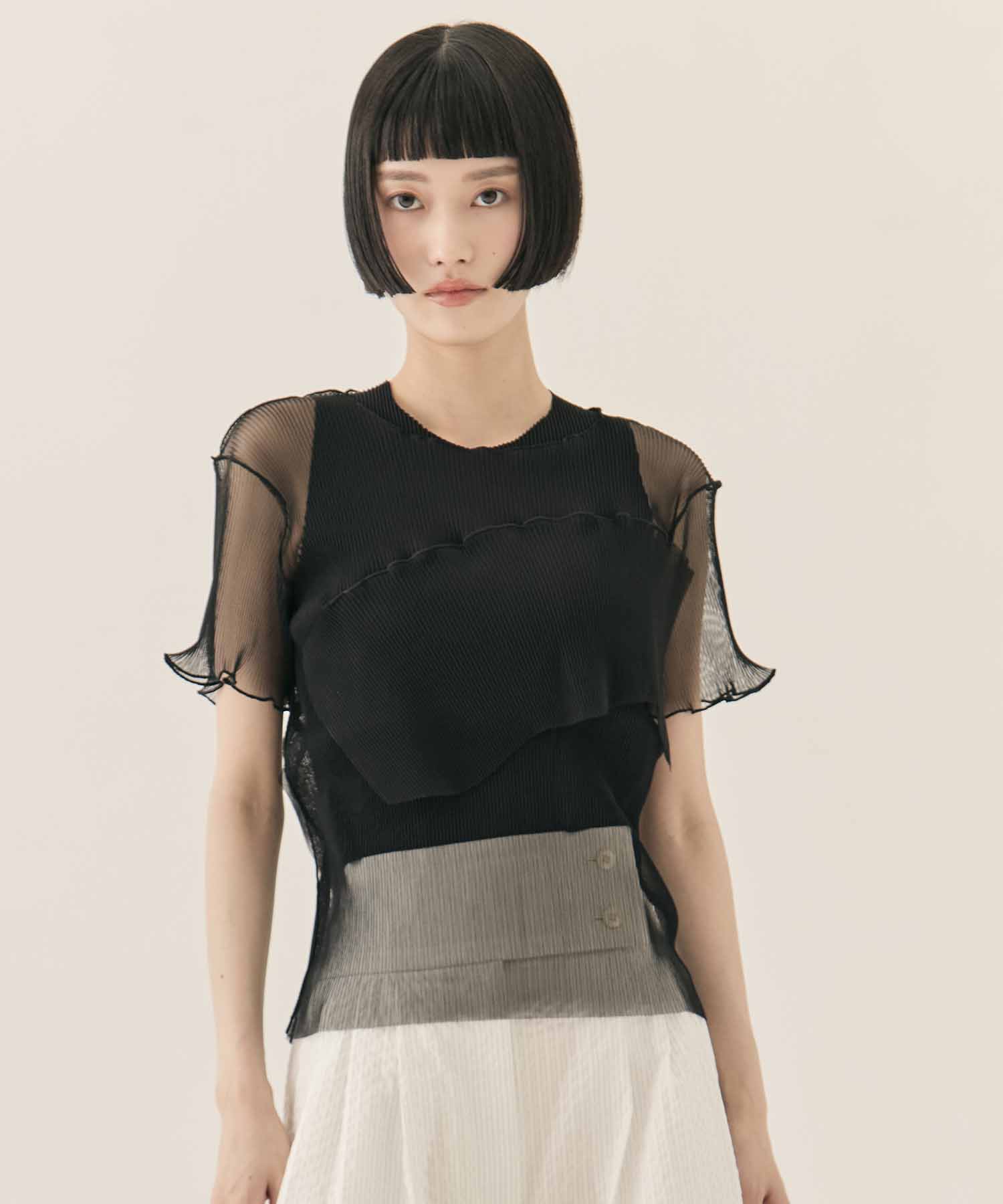 GHOST TODO TOP SHORT SLEEVE +INNER kotohayokozawa