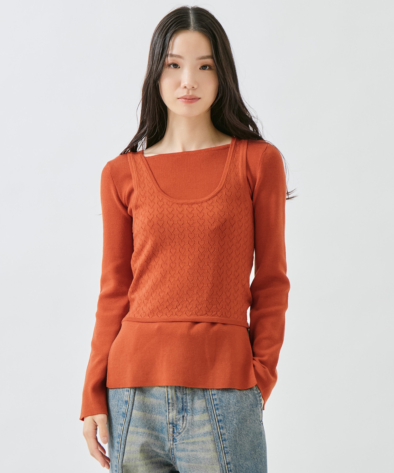 HEART TANK KHEART TANK KNIT SET AMERI