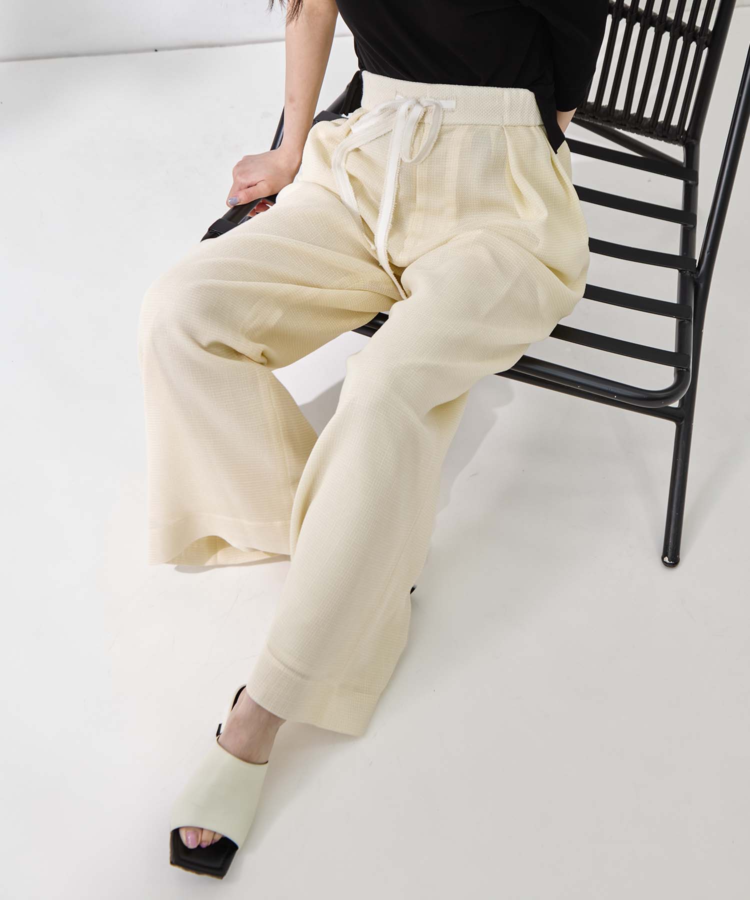 Washable Mesh Relax Trousers STUDIOUS