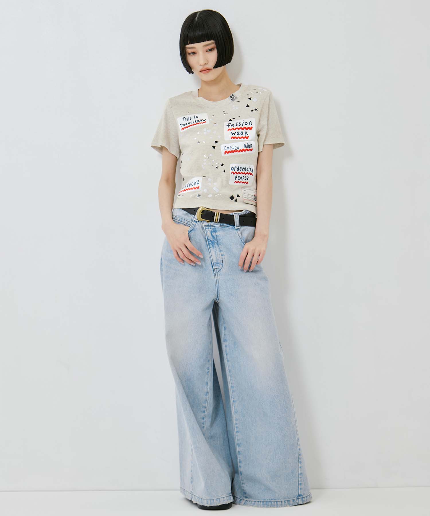 Bleached Baggy Jeans STUDIOUS