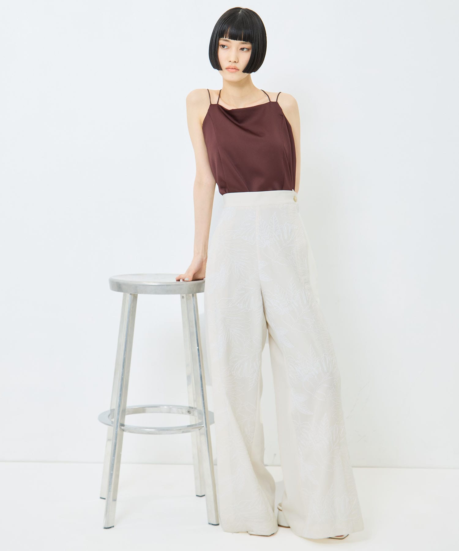 別注 FLOWER LACE POCKET PANTS UJOH