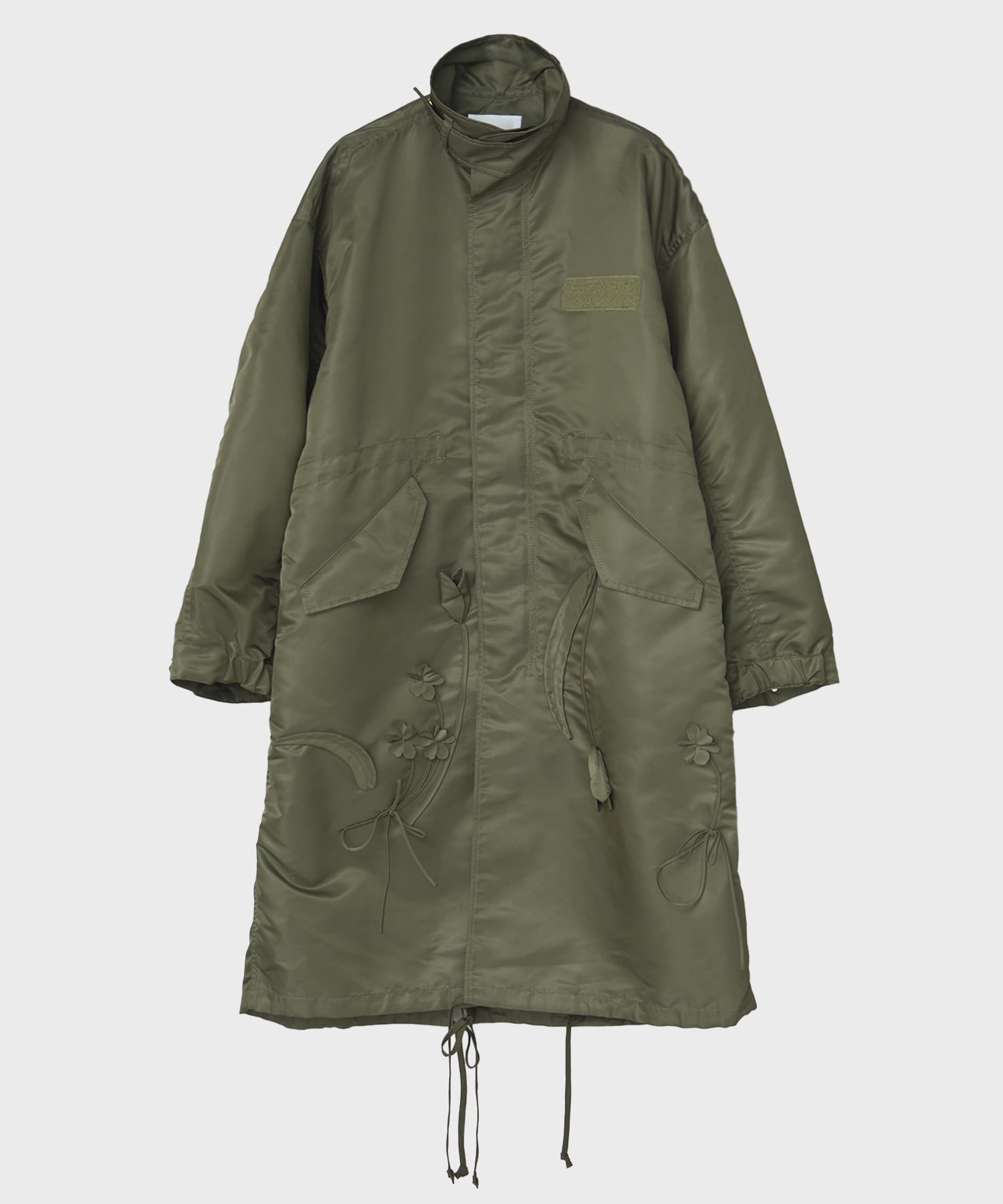 Nylon Twill 3D Embroidery Mods Coat Mame Kurogouchi