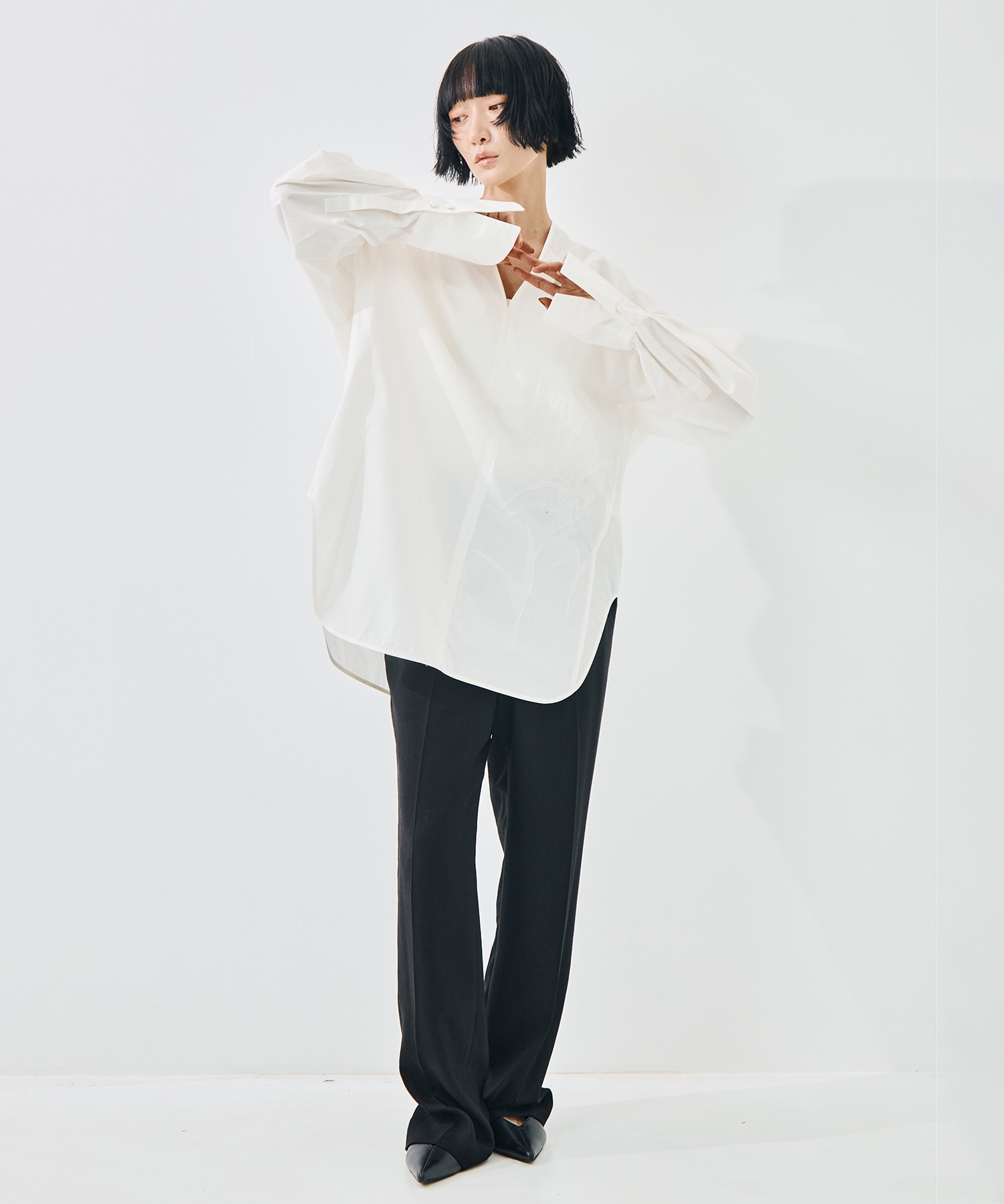 Washi Print Shirt Mame Kurogouchi