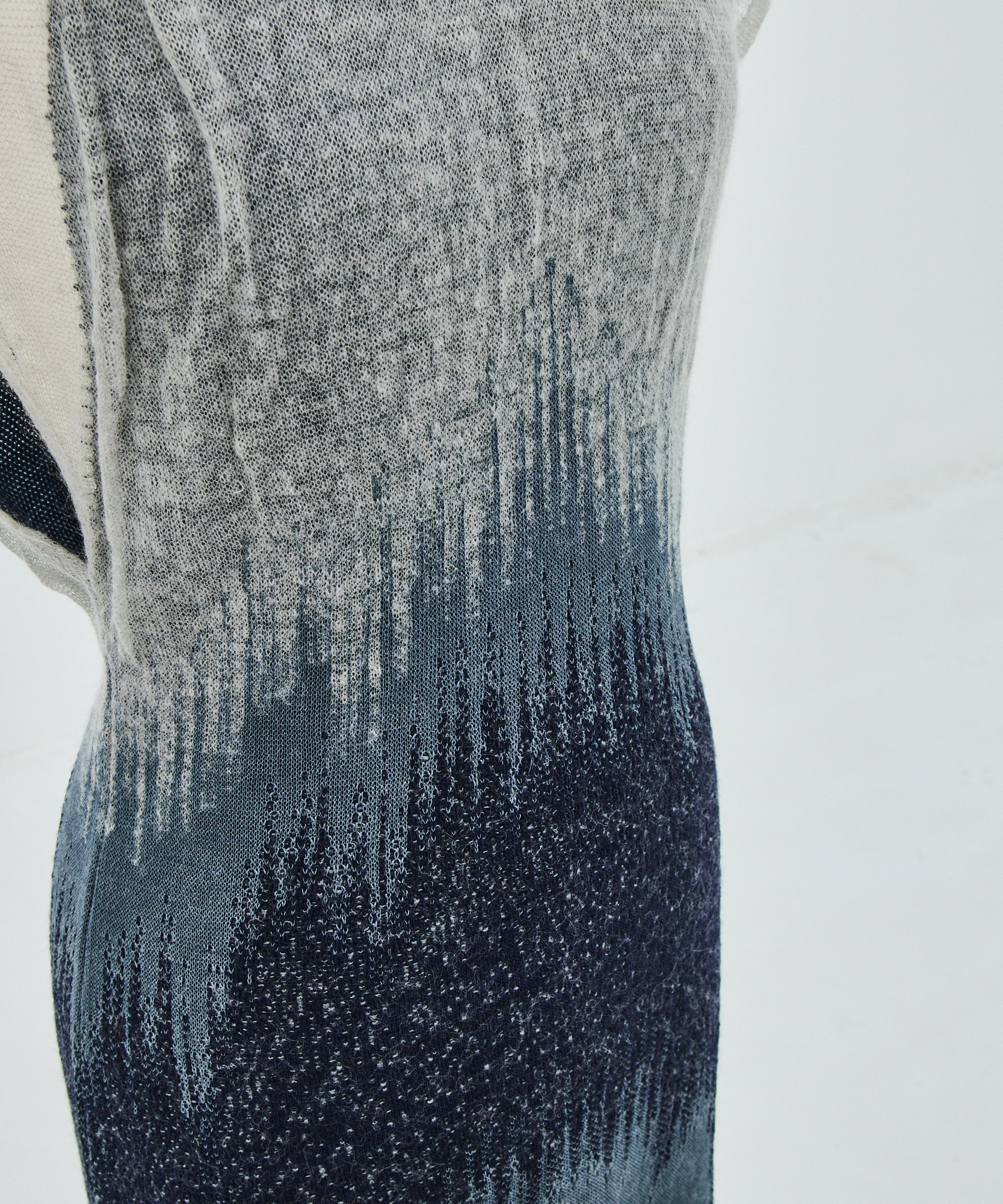 Sheer Jacquard Knit Dress Mame Kurogouchi