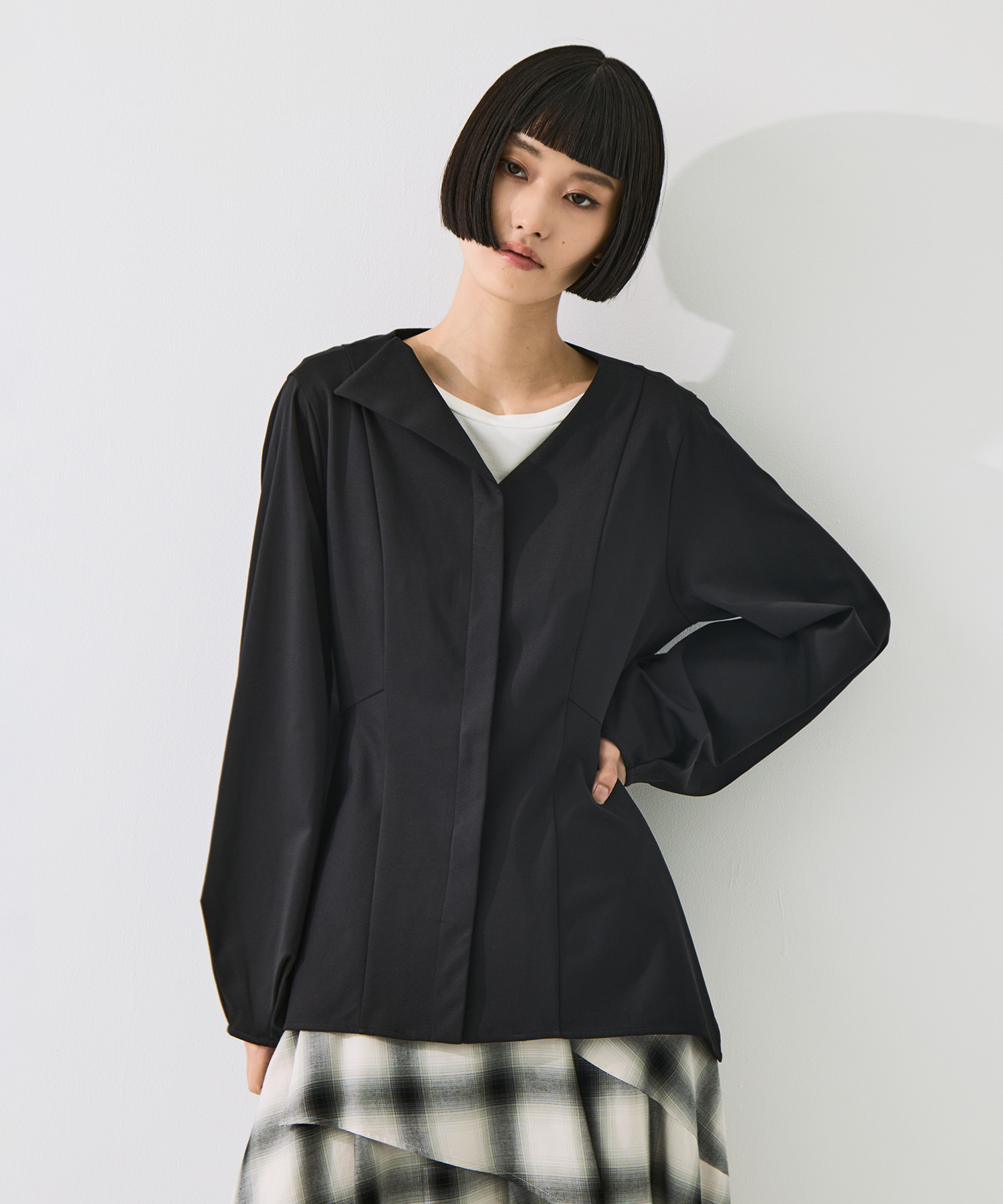Form Peplum Tops STUDIOUS