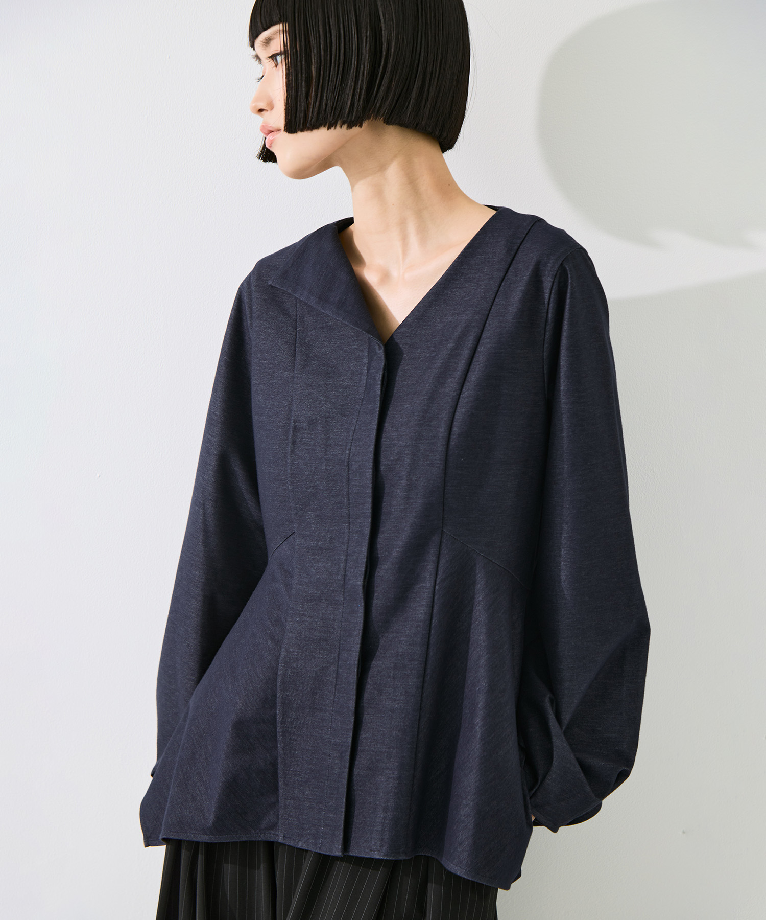 Form Peplum Tops STUDIOUS