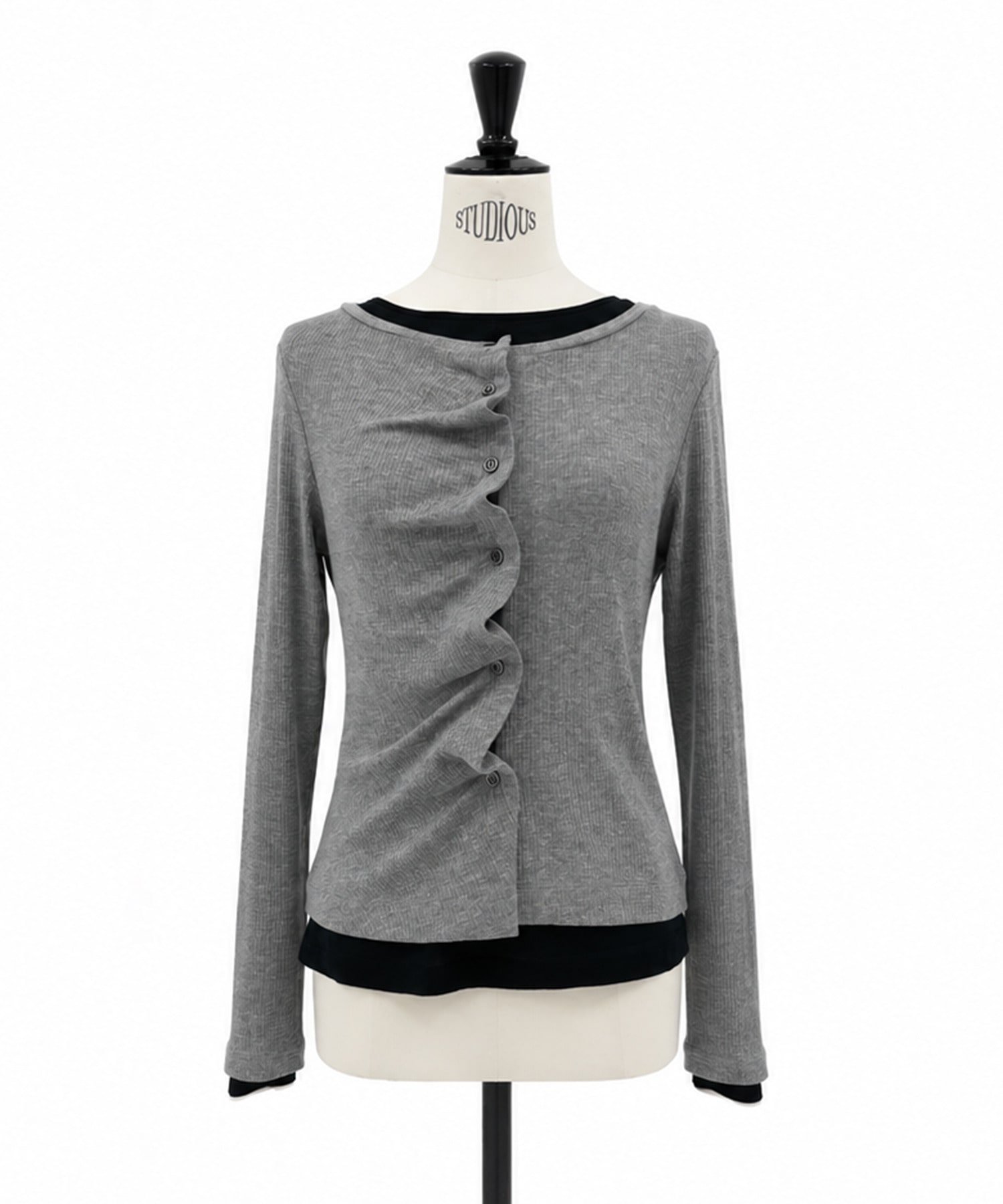 2Piece Layered Rib Top STUDIOUS