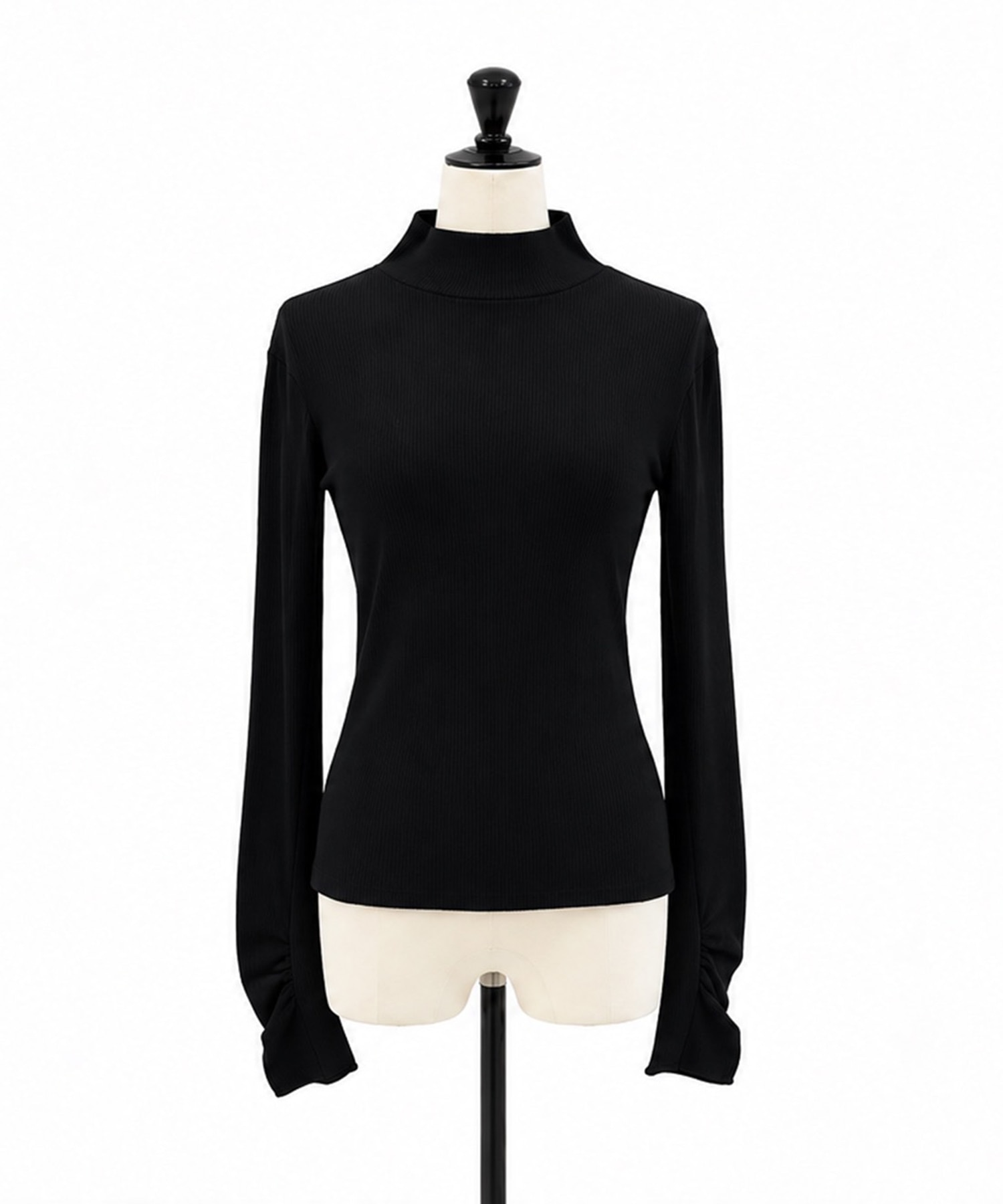 Wool Rib Highneck Top STUDIOUS