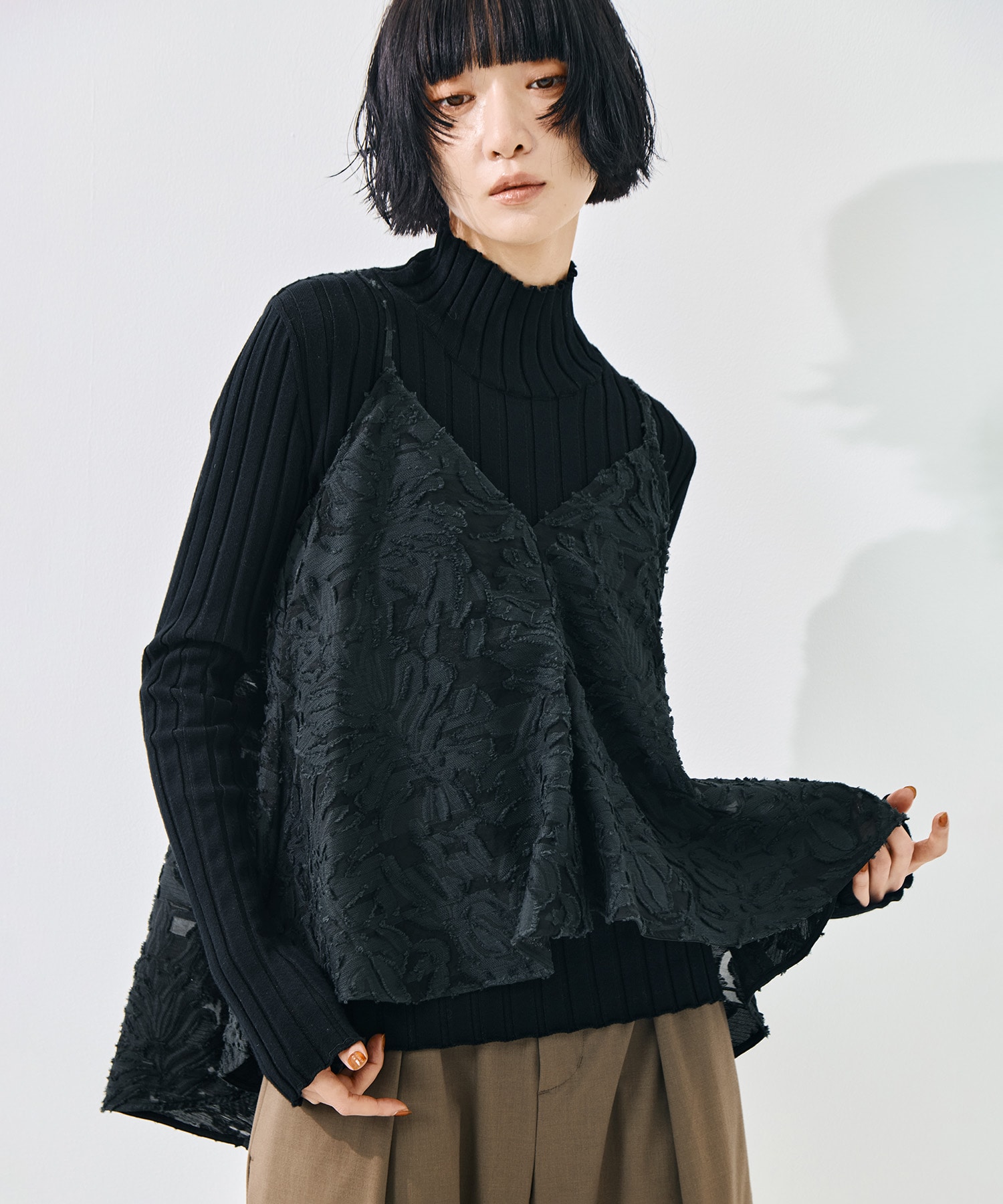 別注 立体ジャガードCAMISOLE TAAKK