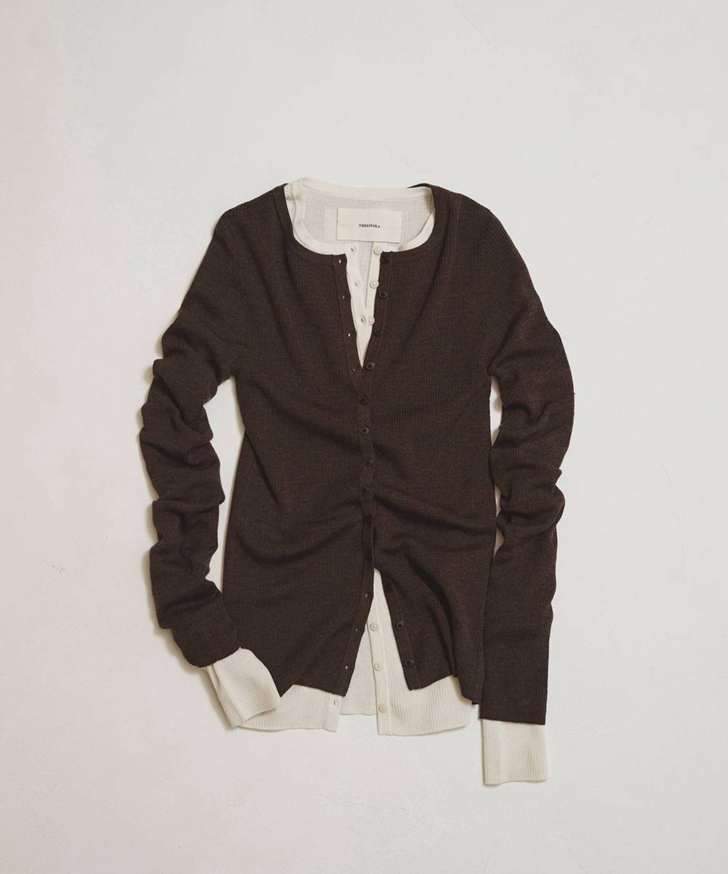 Silkwool Knit Cardigan TODAYFUL