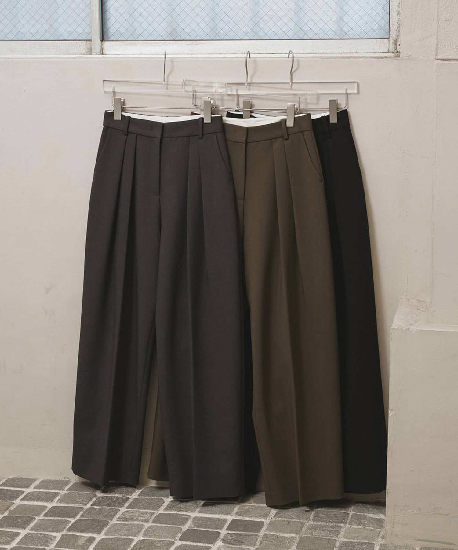 Bonding Wide Trousers TODAYFUL