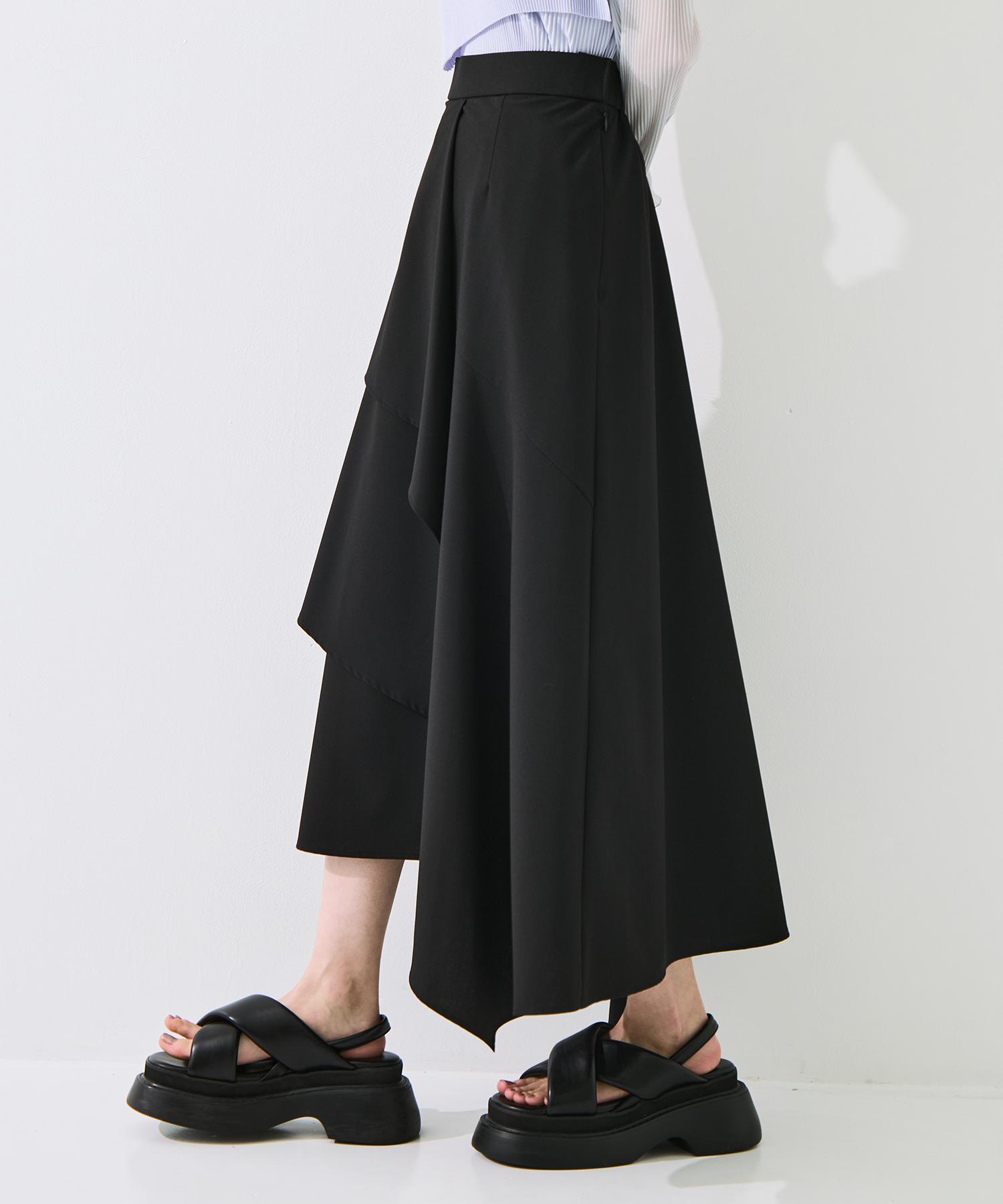 Layered Flare Skirt STUDIOUS
