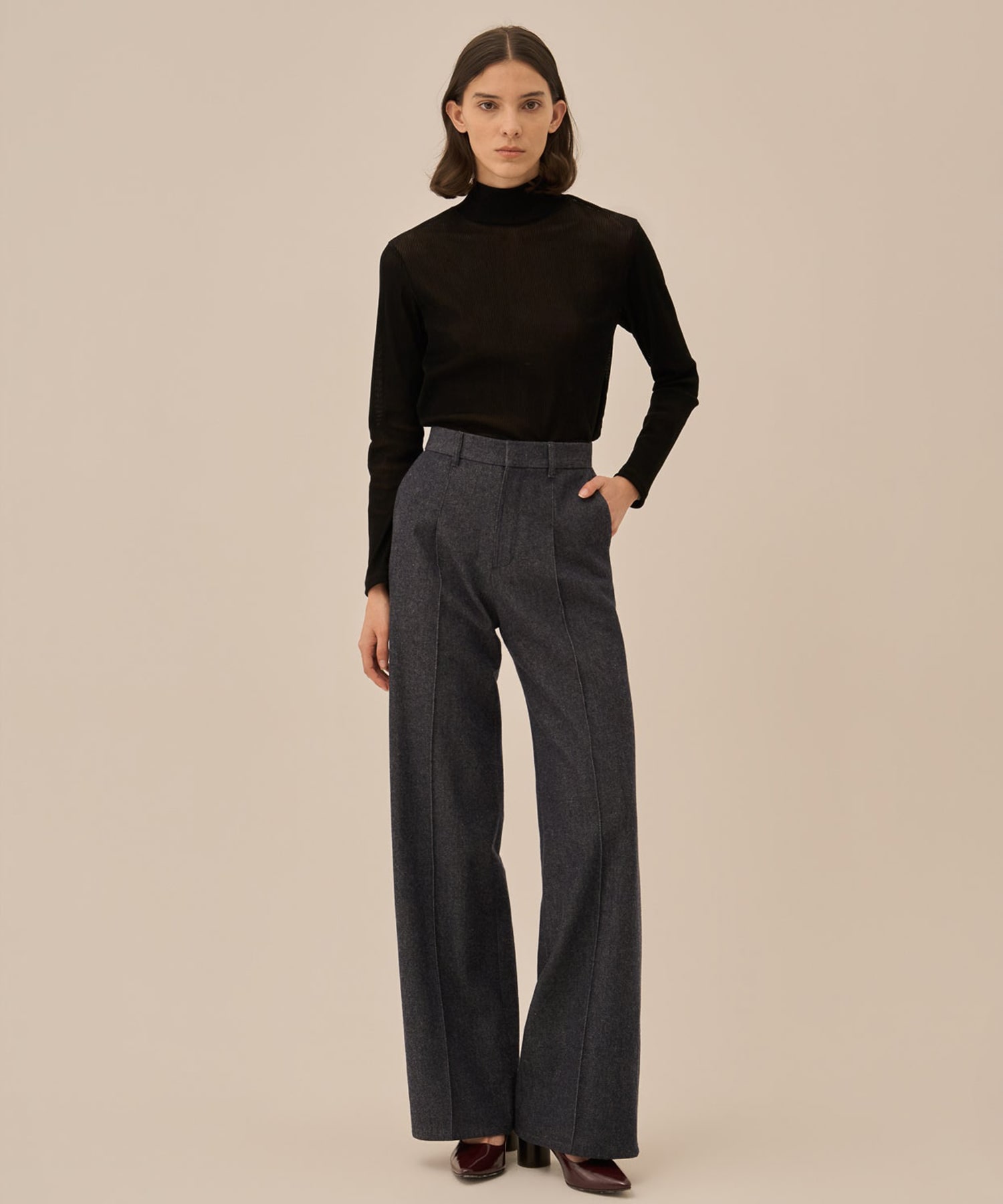 Claudia tie jersey pullover AKIRANAKA