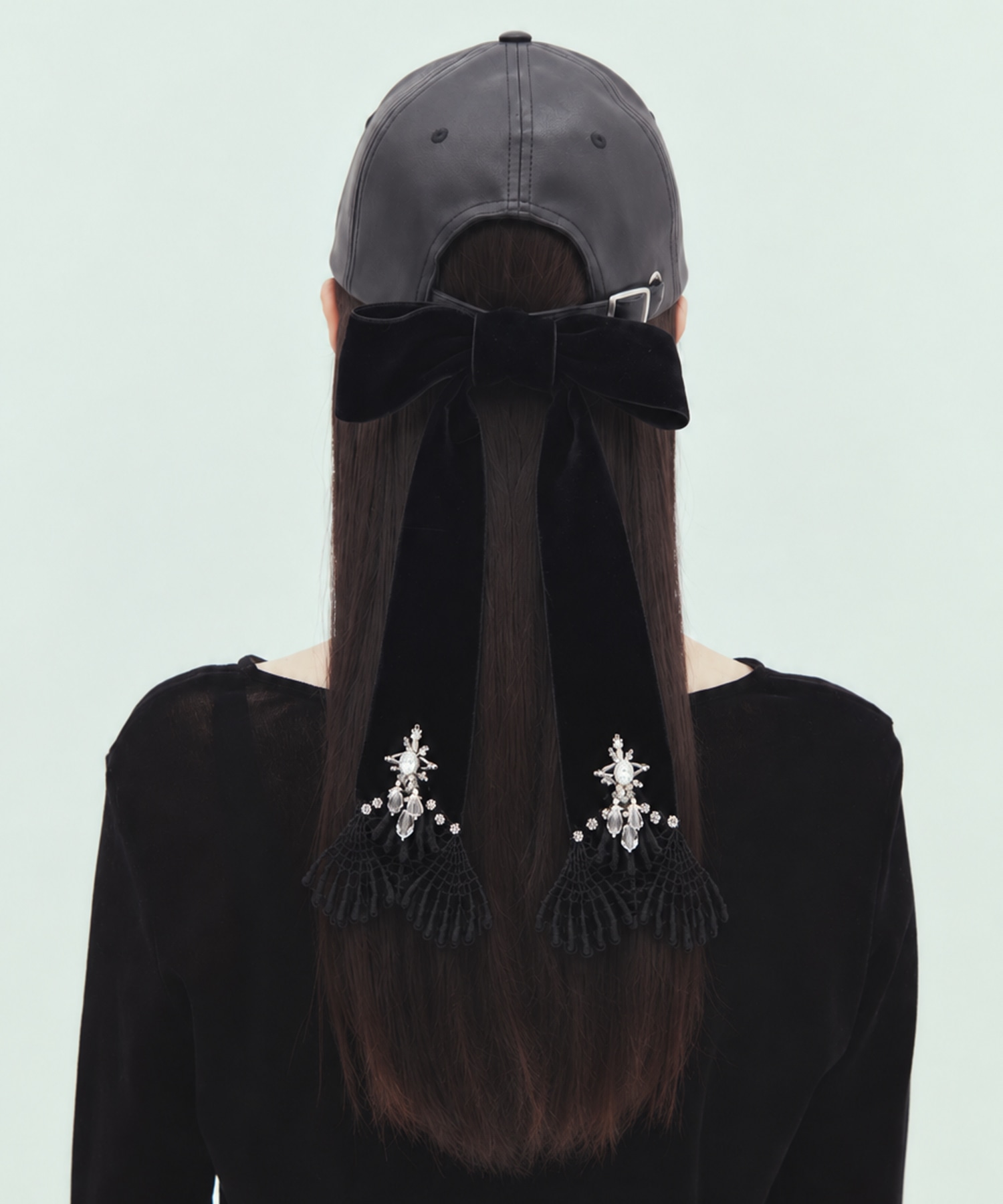 別注leather ribbon cap tanakadaisuke
