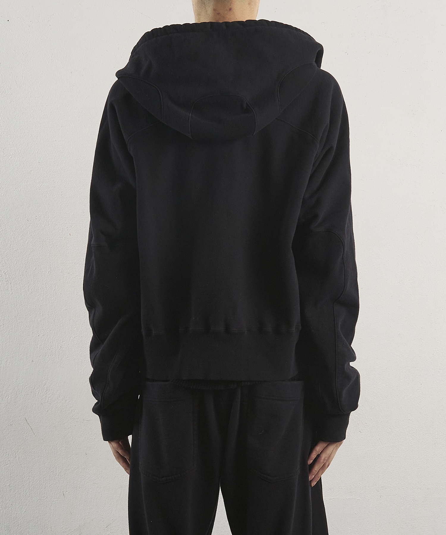 PANELLED ZIP UP HOODIE NVRFRGT