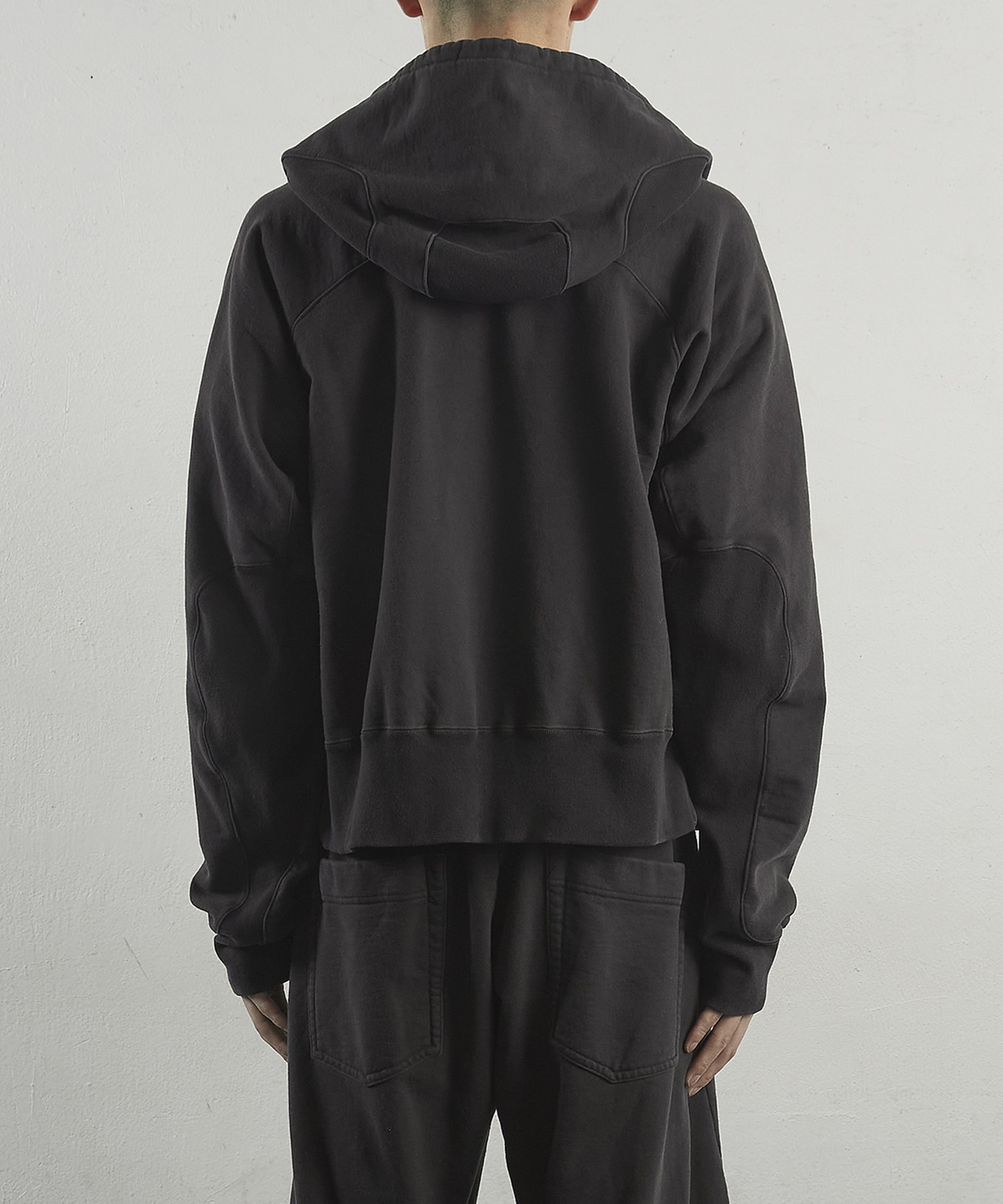 PANELLED ZIP UP HOODIE NVRFRGT