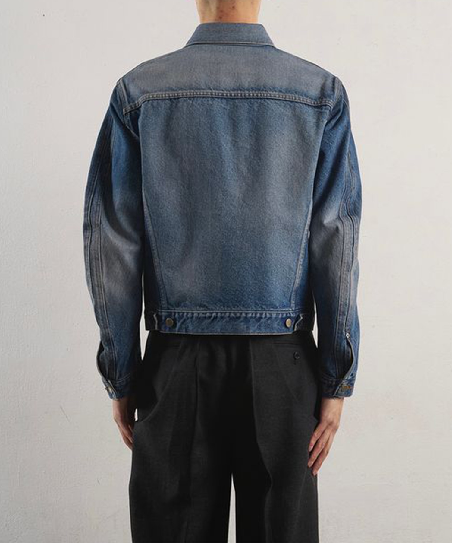 DENIM 3D TRUCKER JACKET VINTAGE FADED INDIGO NVRFRGT