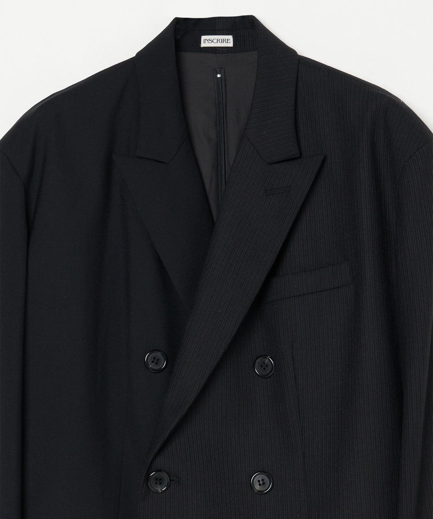 Wool Hybrid Double Breasted Jacket INSCRIRE