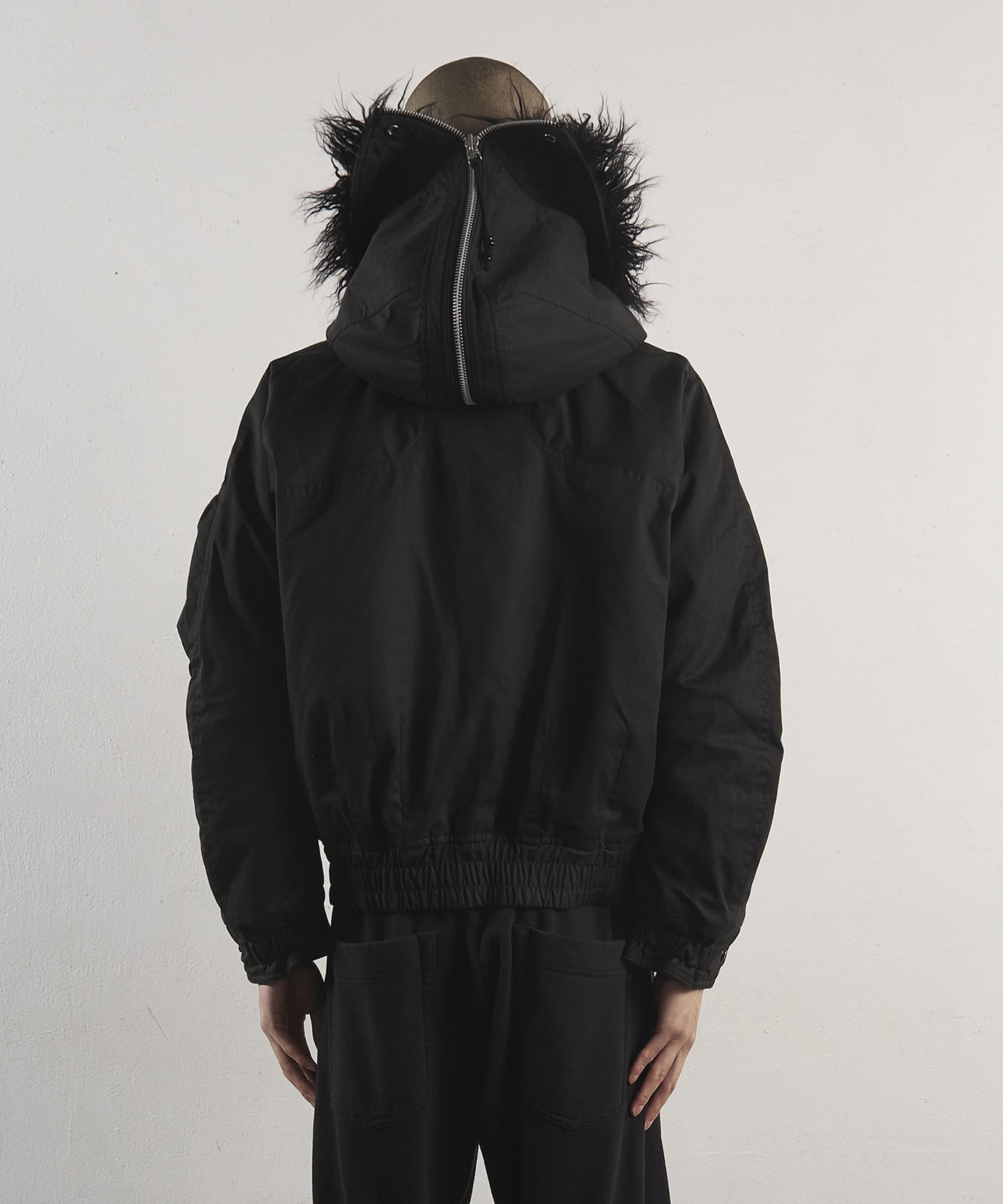 PADDED HOODED BOMBER JACKET NVRFRGT