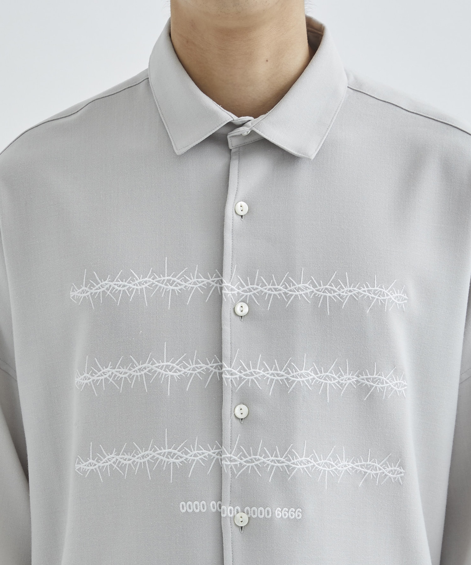 柔らかい shareef BARBED WIRE'emb. S/S SHIRTS | cerraduradigital.com