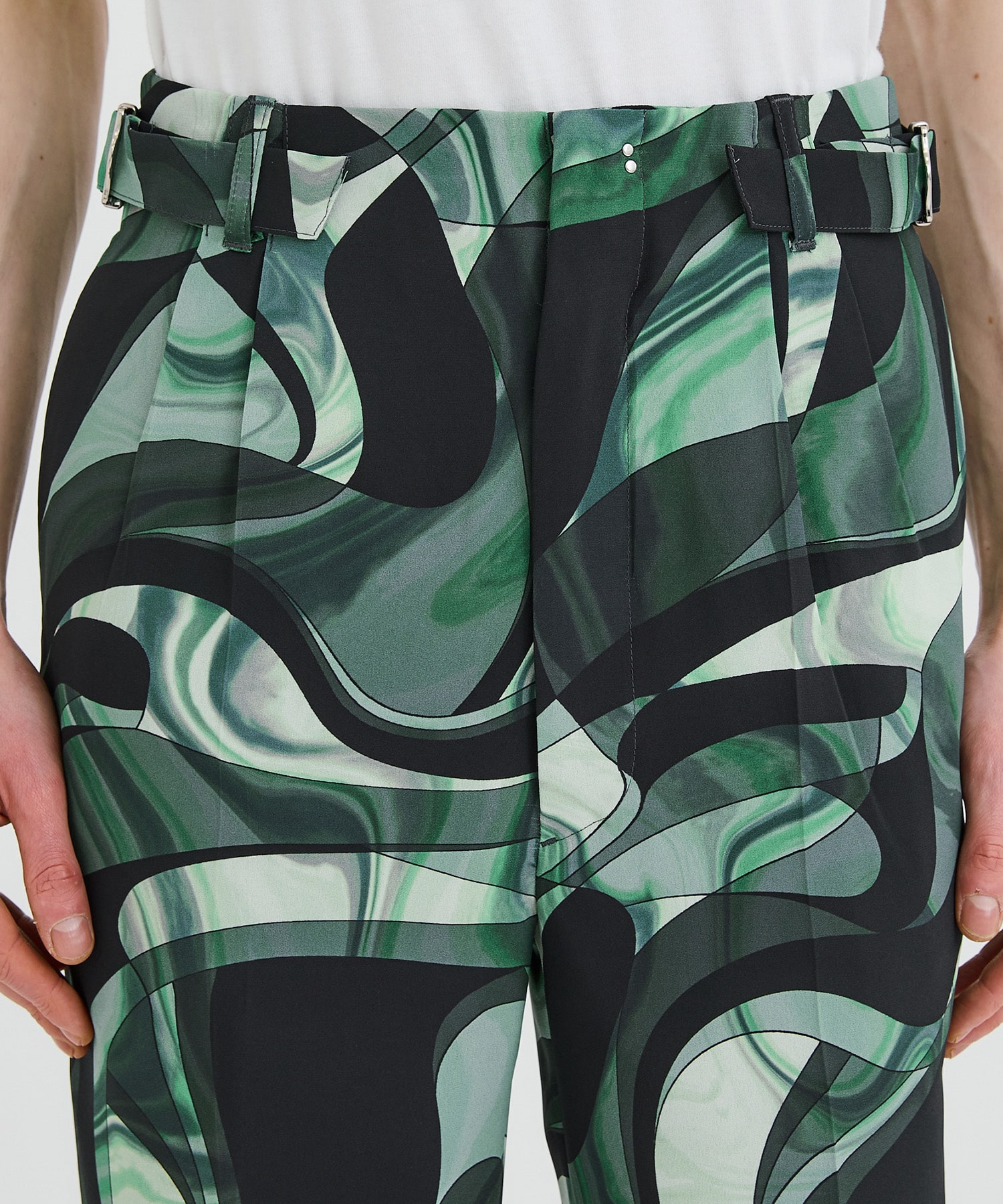 MARBLE PRINT PANTS(1 GREEN): LiNoH: MENS｜ STUDIOUS ONLINE公式通販