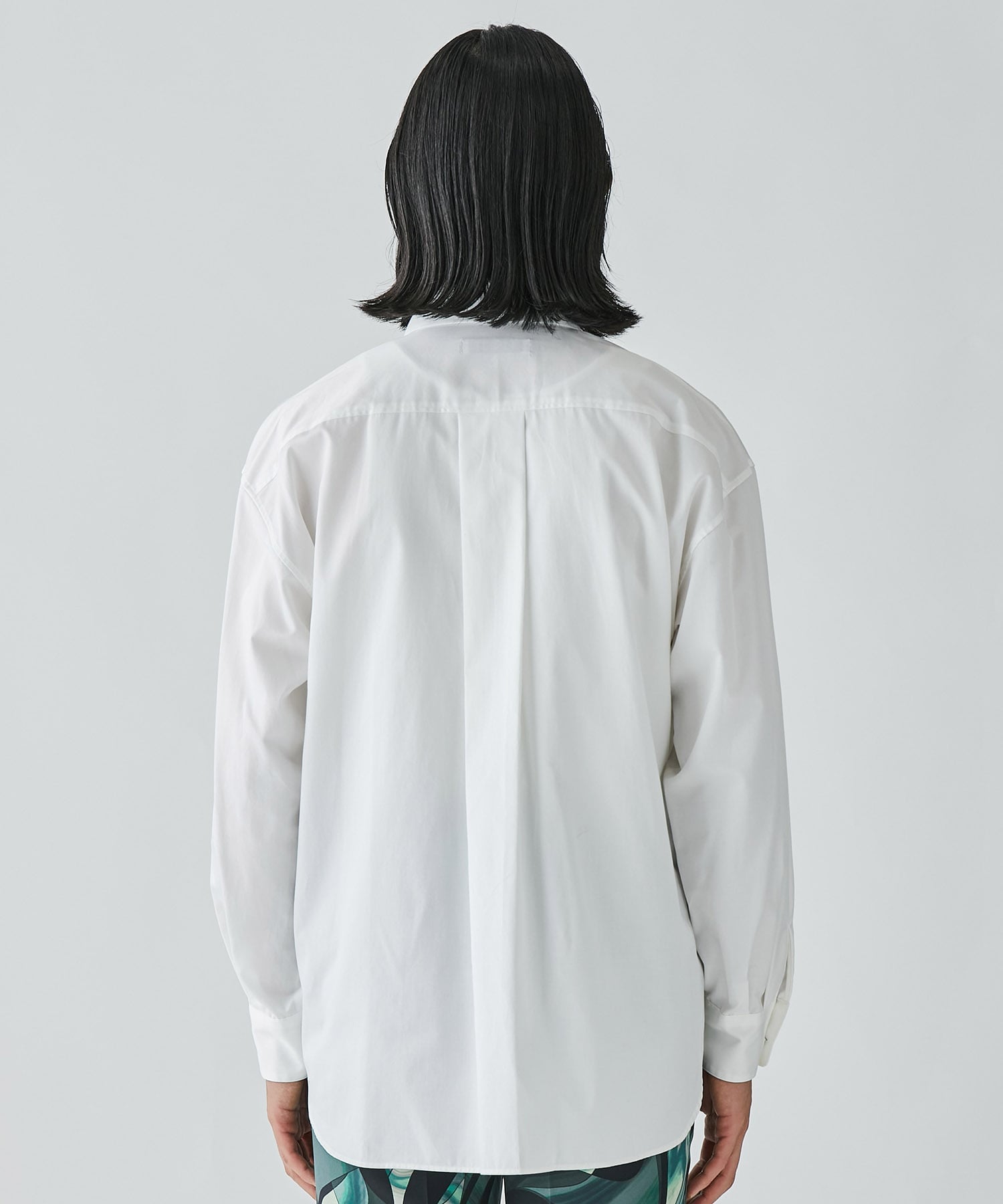 FLOWER EMBROIDERY L/S OVER SHIRT LiNoH