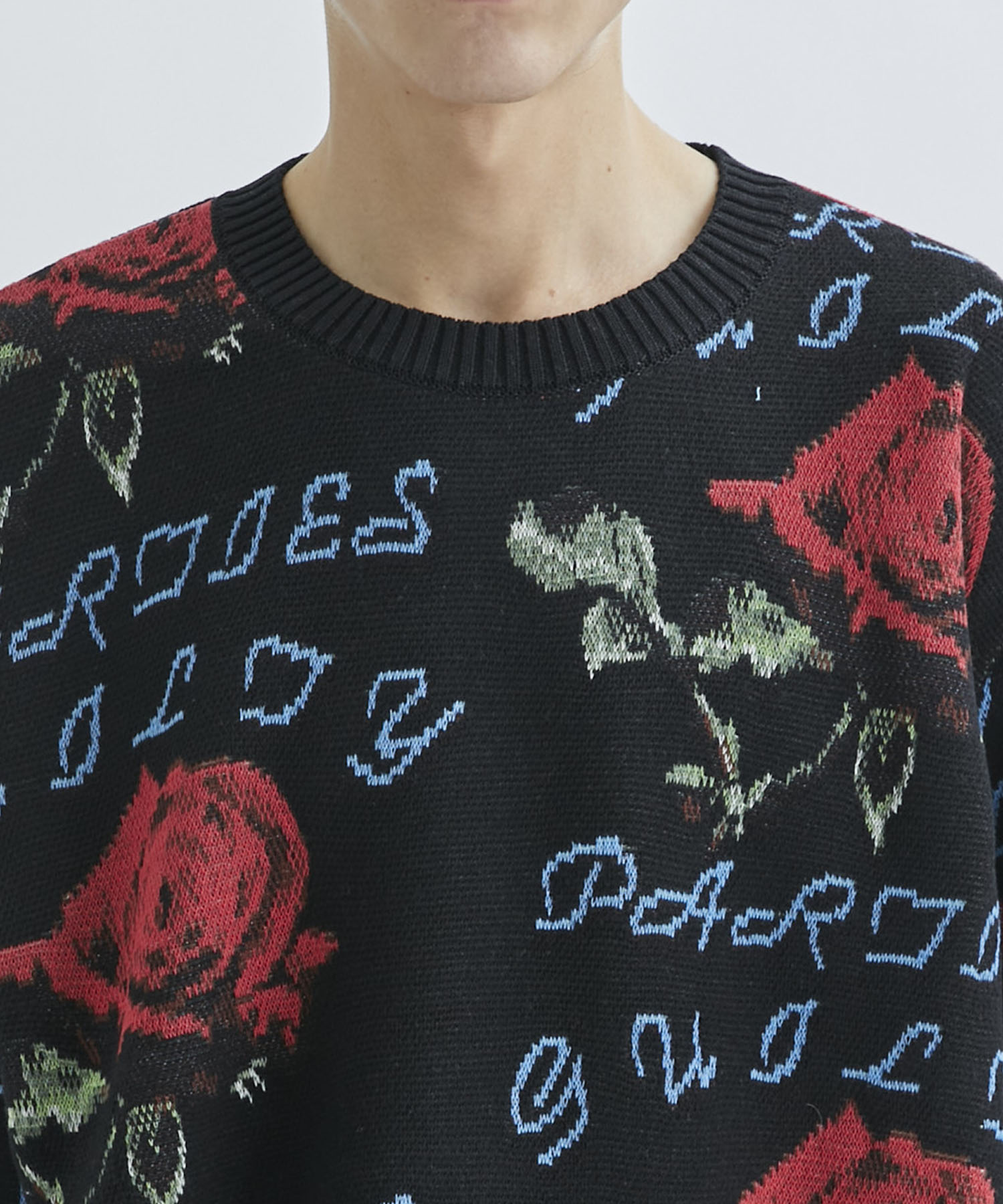 WACKO MARIA/ROSE JACQUARD SWEATER - ニット/セーター