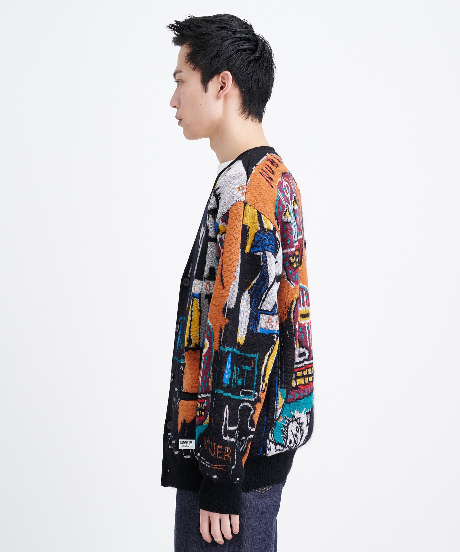 激安ブランド トップス WACKOMARIA BASQUIAT MOHAIRCARDIGAN トップス 