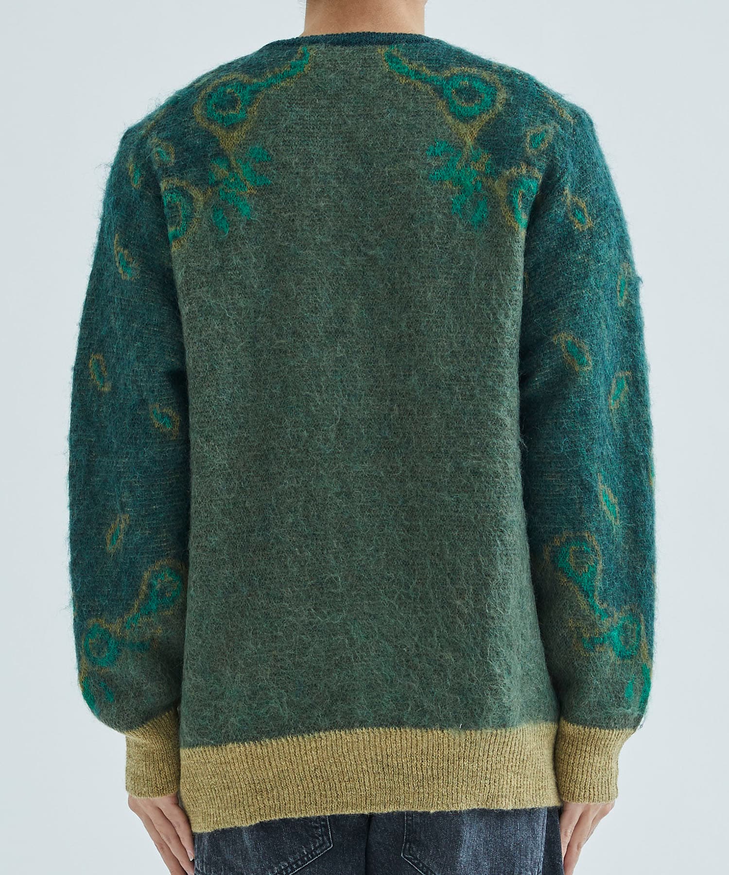 Mohair jacquard knit cardigan TOGA VIRILIS
