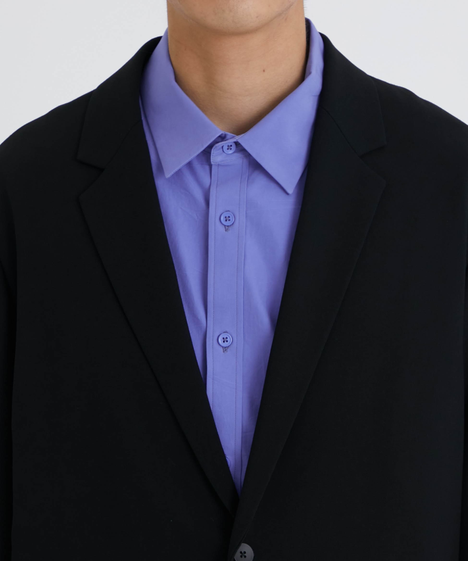 WOOL OXFORD TAILORED JACKET｜ATON