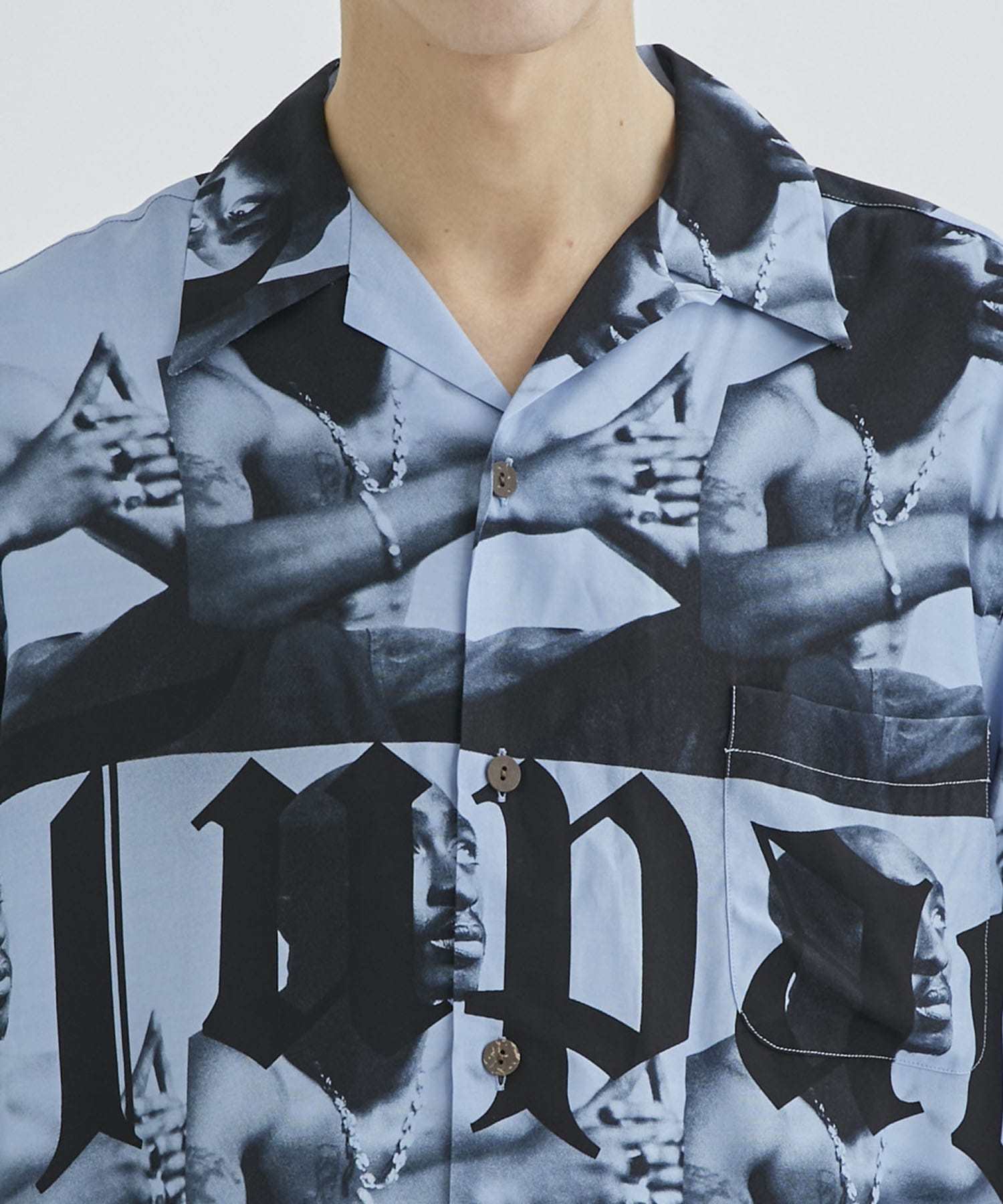 TUPAC / S/S HAWAIIAN SHIRT ( TYPE-2 )｜WACKO MARIA