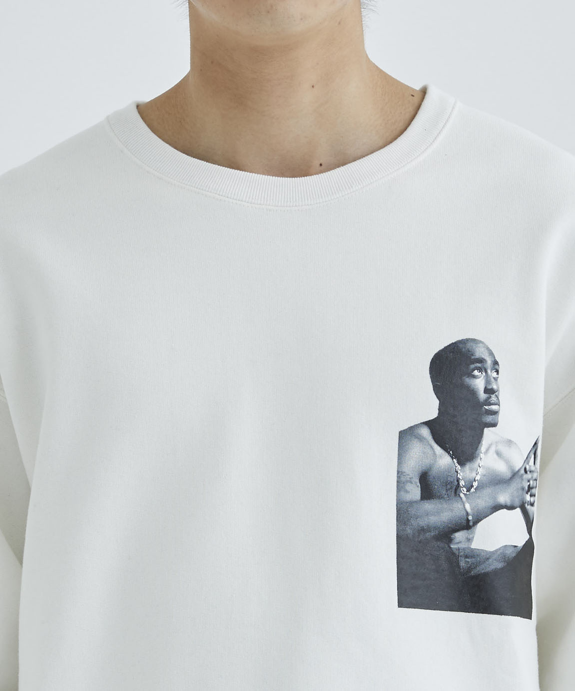 TUPAC / HEAVY WEIGHT CREW NECK SWEAT SHIRT ( TYPE-2 ) WACKO MARIA