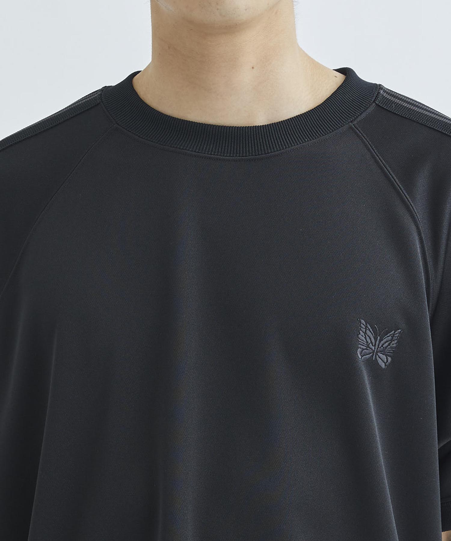 <別注>Track S/S Crew Neck Shirt - Poly Smooth NEEDLES