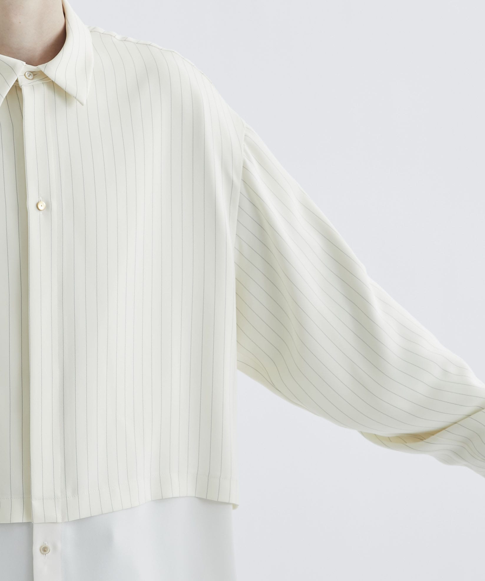 Asymmetrical Stripe Shirt | CULLNI