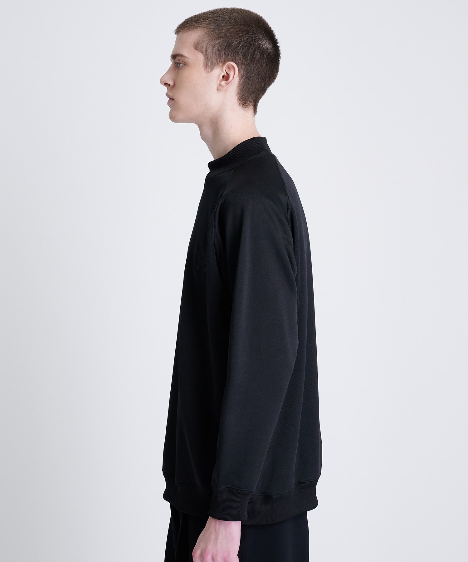 L/S Mock Neck Tee - C/PE Bright Jersey NEEDLES