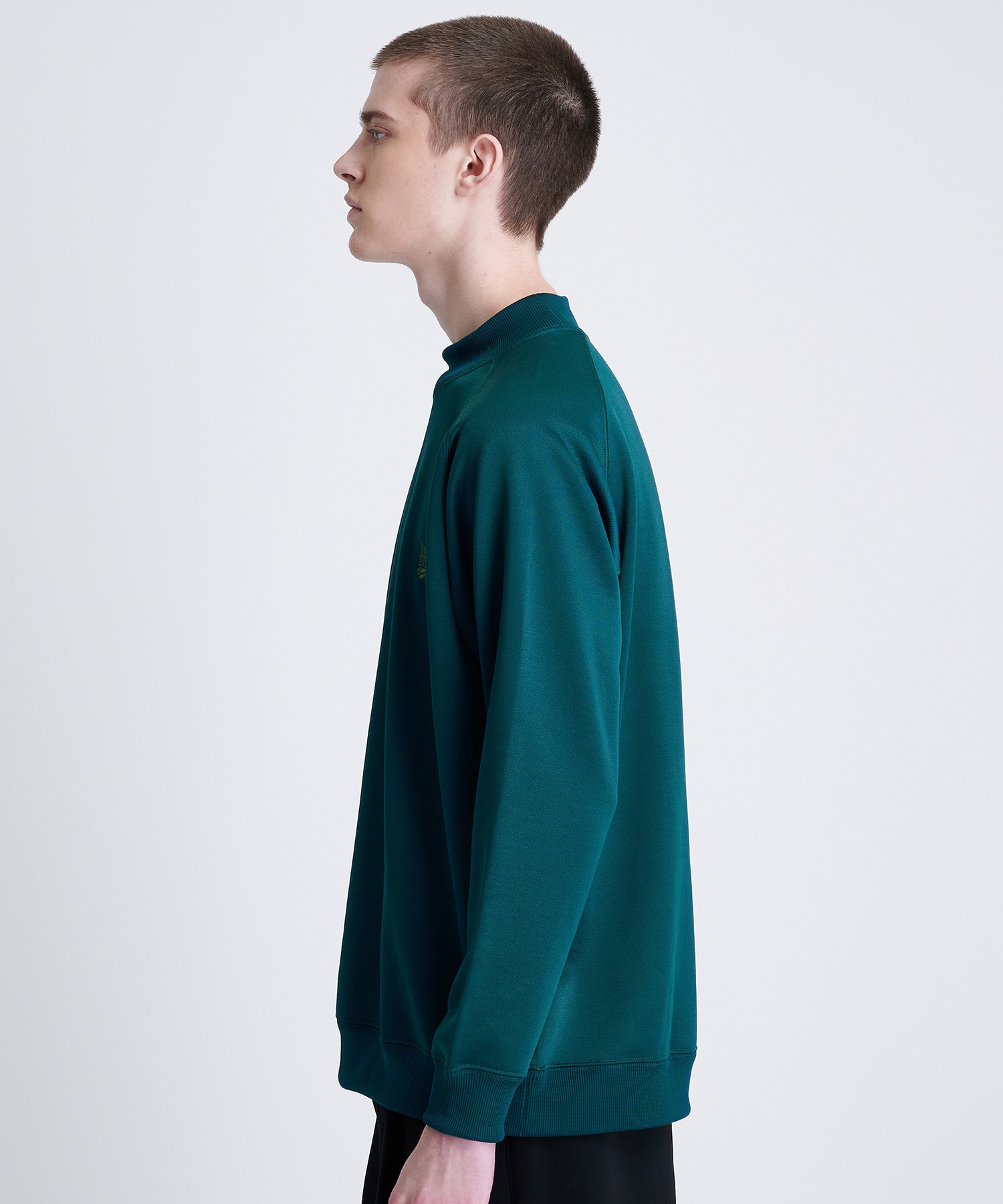 L/S Mock Neck Tee - C/PE Bright Jersey NEEDLES