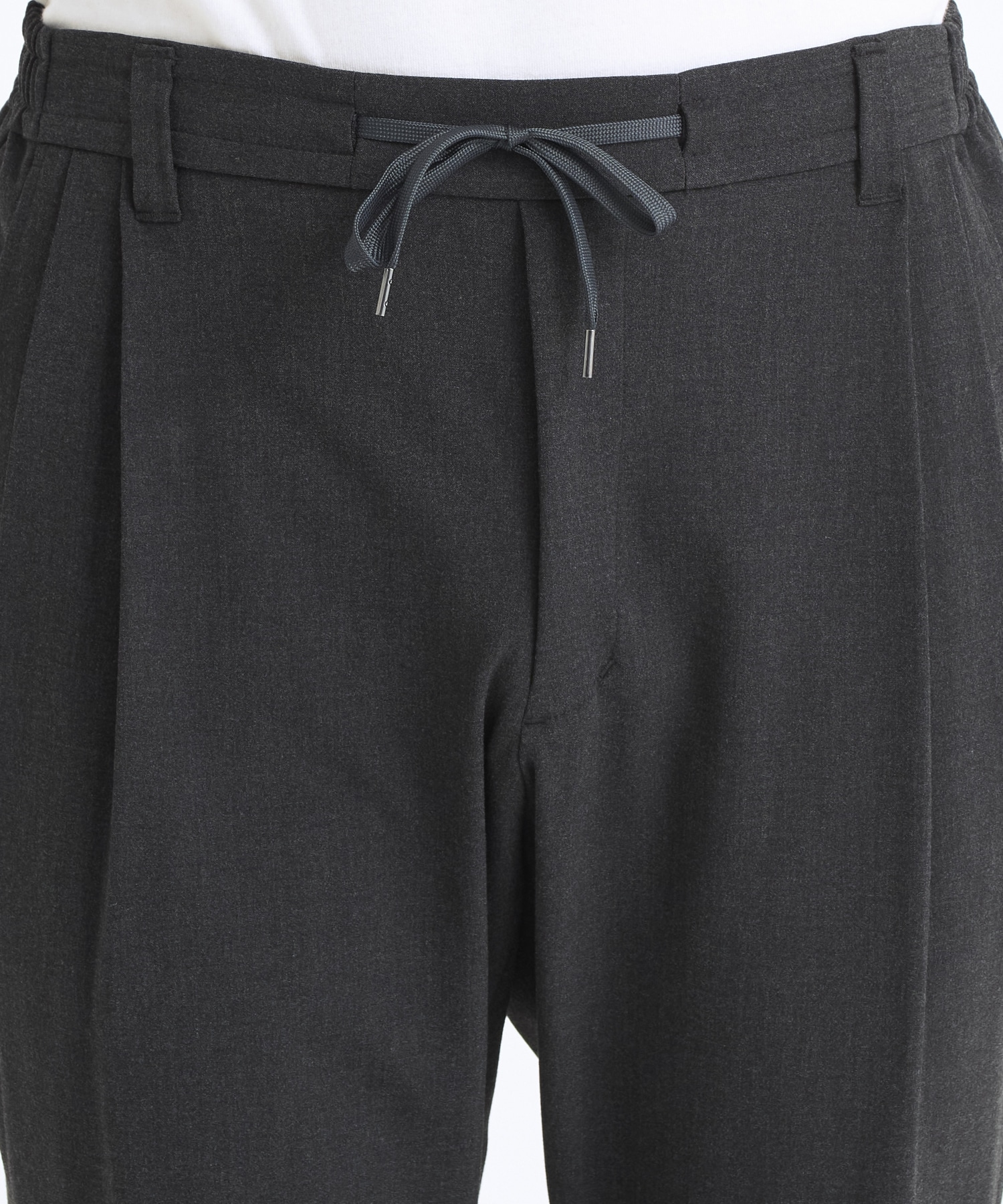 SUPER STRETCH 2タックイージーパンツ(1 DARK GREY): STUDIOUS: MENS 