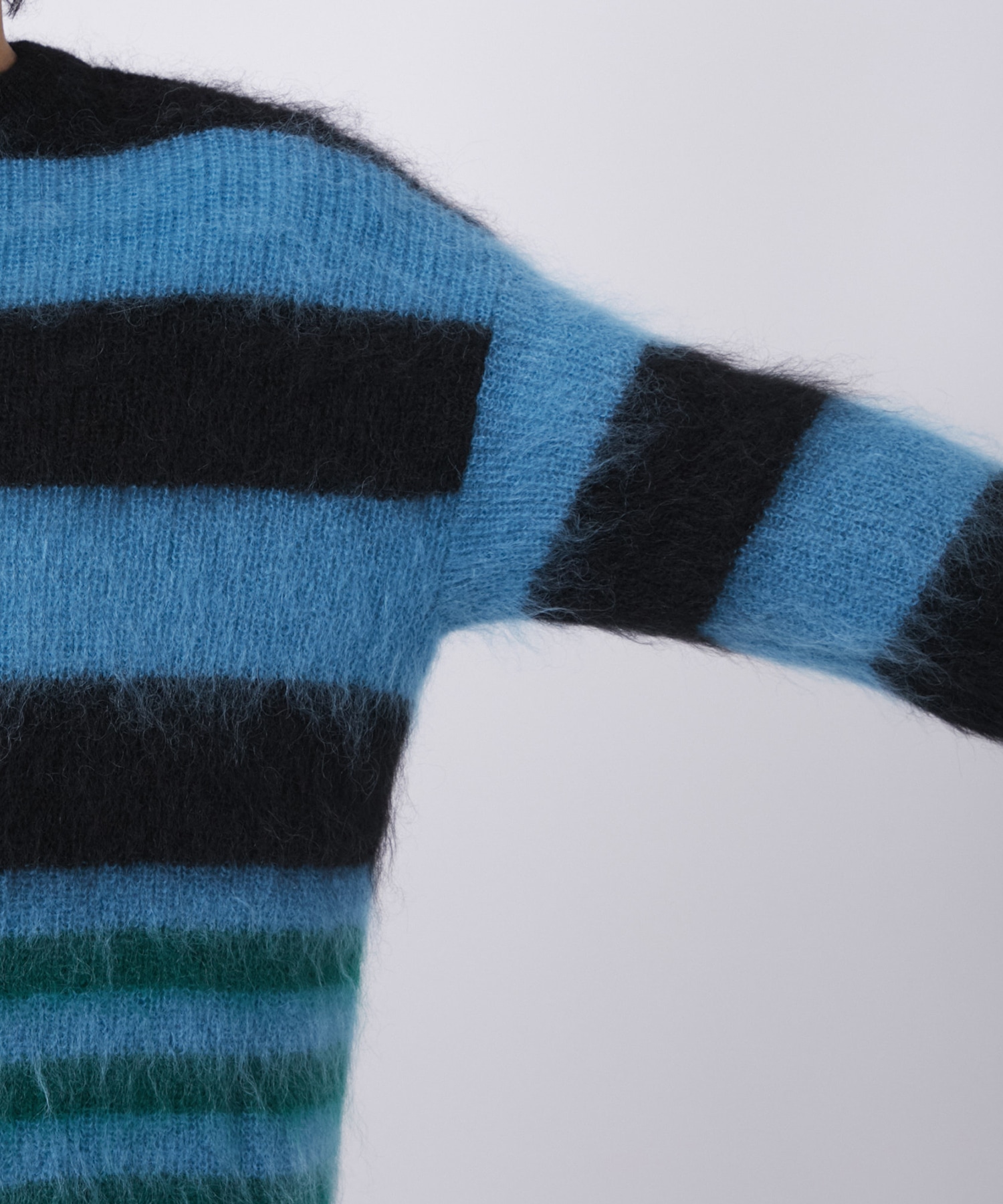 MOHAIR BORDER KNIT KIDILL