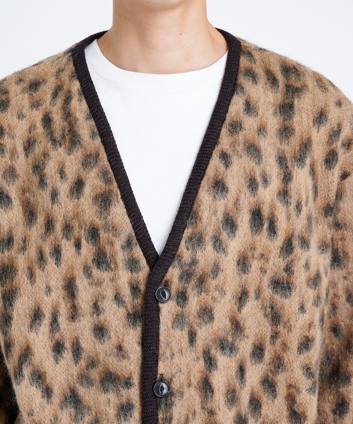 LEOPARD MOHAIR CARDIGAN ( TYPE-1 )｜WACKO MARIA