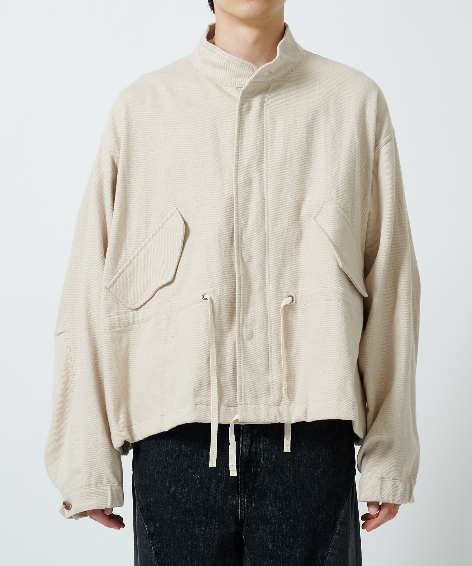 COTTON KERSEY M-65 SHORT JACKET Name.