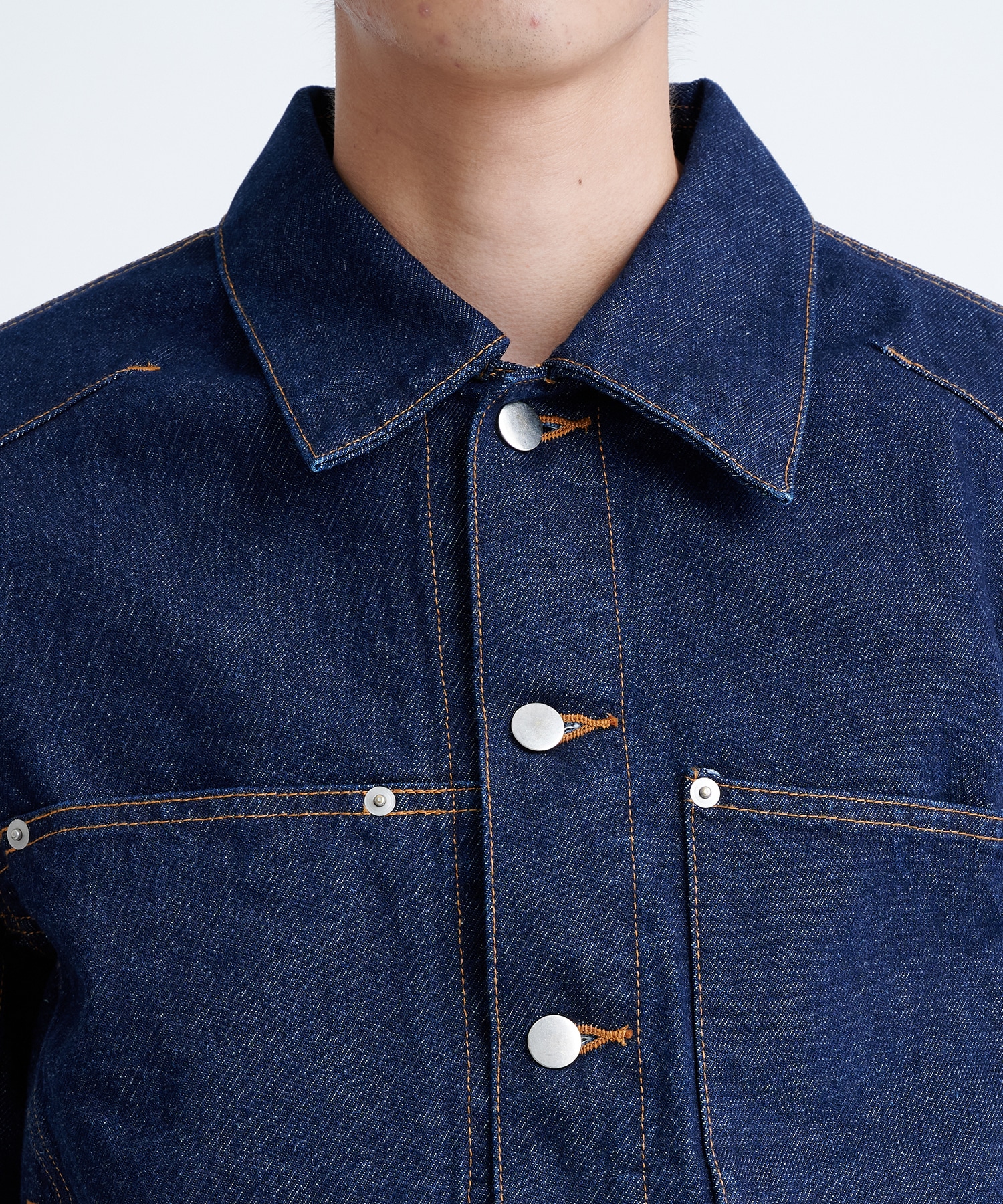 DENIM 3D TRUCKER JACKET | NVRFRGT